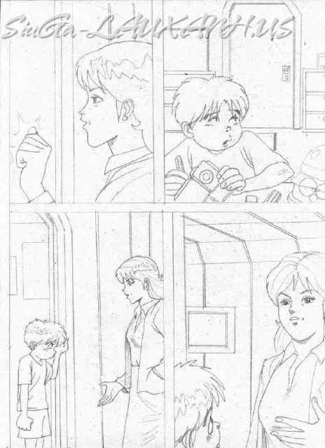 HentaiVN.net - Ảnh 5 - Con Trai! Con Đang Theo Dõi Mẹ À? - Chap 1
