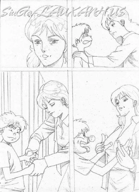HentaiVN.net - Ảnh 6 - Con Trai! Con Đang Theo Dõi Mẹ À? - Chap 1