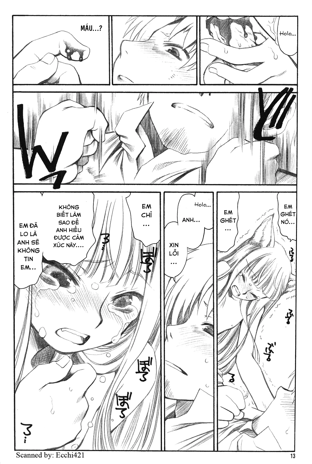 HentaiVN.net - Ảnh 13 - Shiawase o Ushinau Naraba Kinyoku Nado Gu no Kocchou (Sói và gia vị) [幸せを失うのならば禁欲など愚の骨頂] - Chap 1