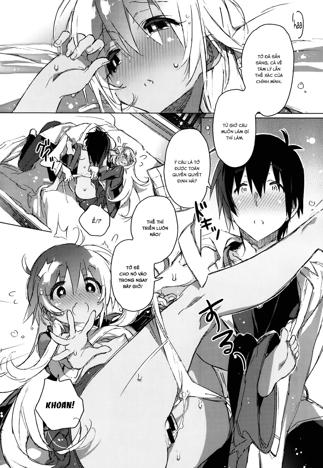 HentaiVN.net - Ảnh 12 - Em là bầu trời của anh [The center of my world] - Chap 1