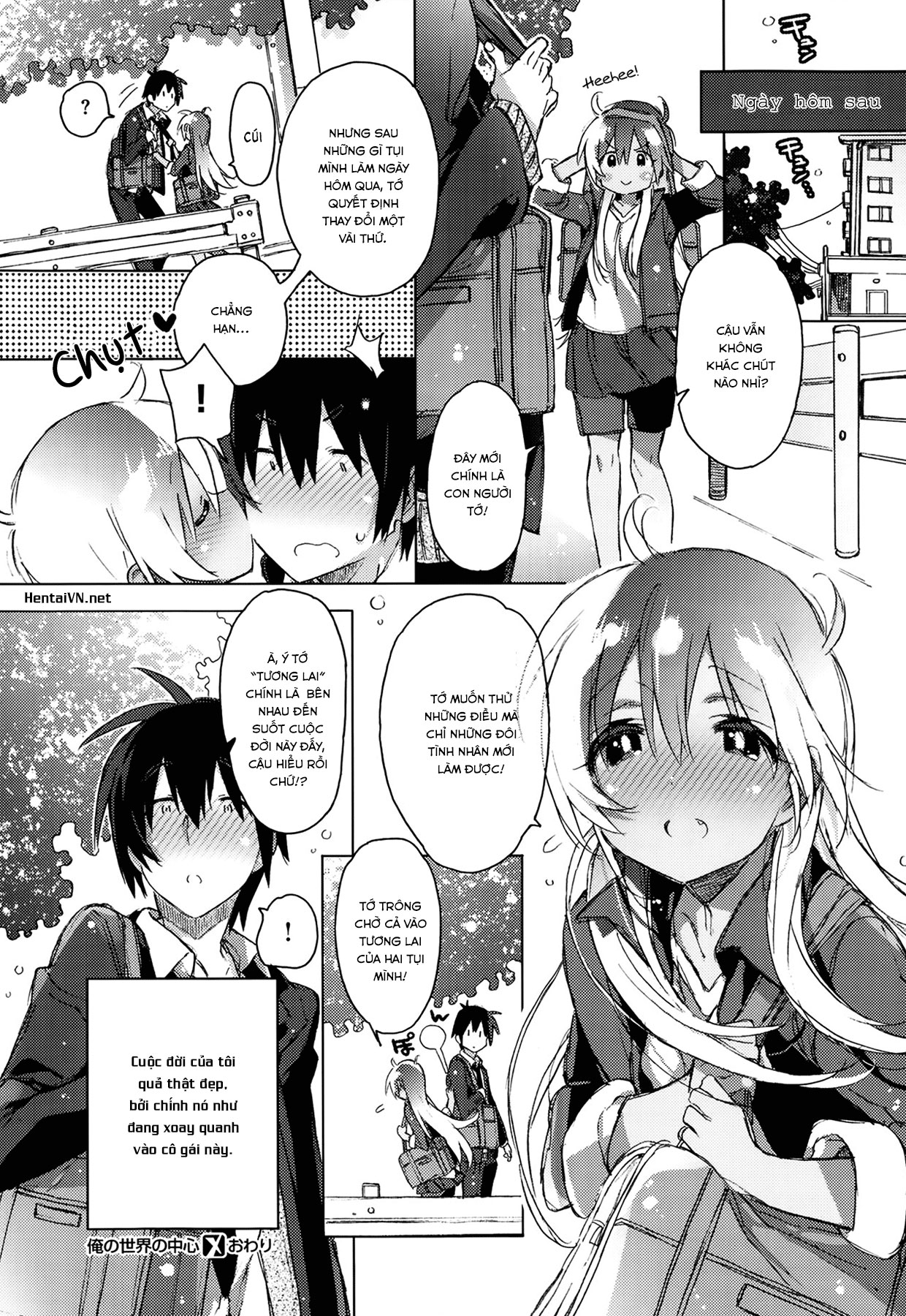 HentaiVN.net - Ảnh 24 - Em là bầu trời của anh [The center of my world] - Chap 1