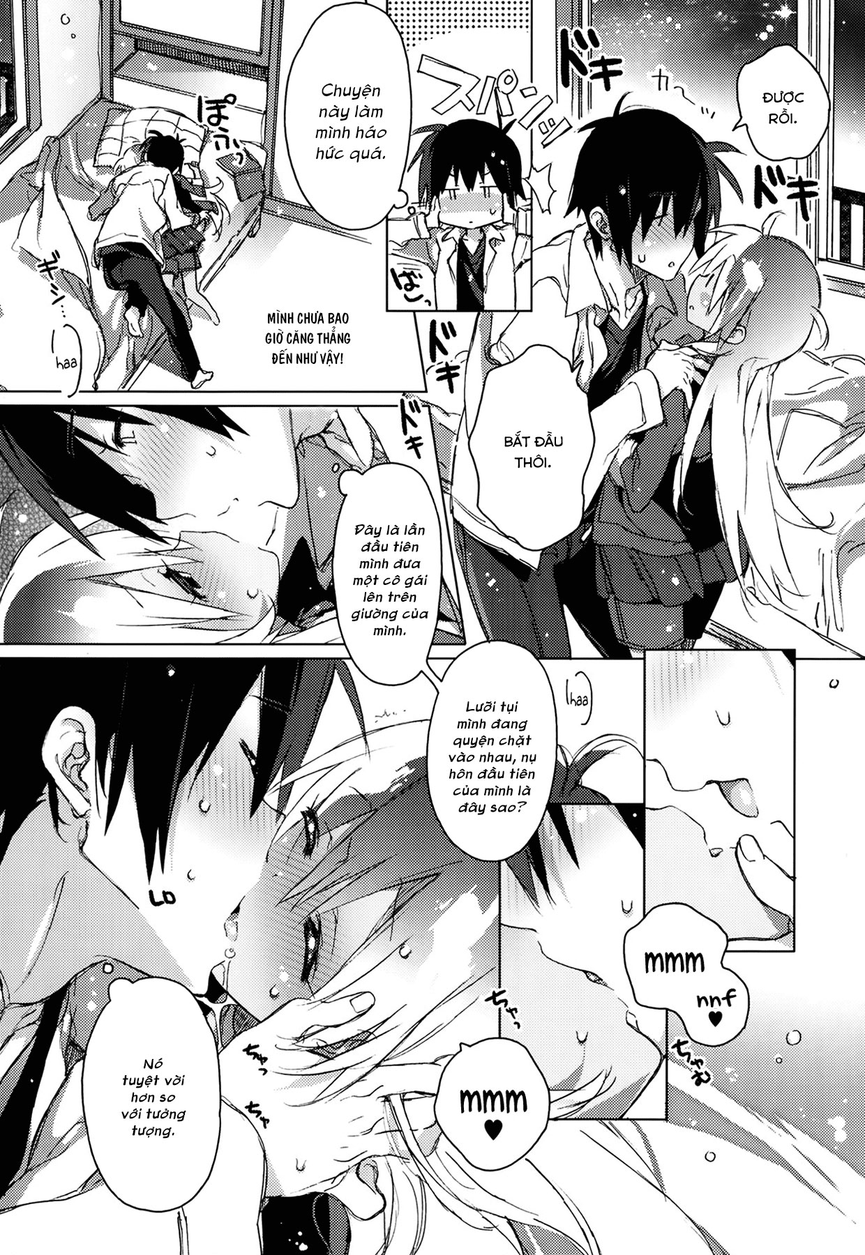 HentaiVN.net - Ảnh 8 - Em là bầu trời của anh [The center of my world] - Chap 1