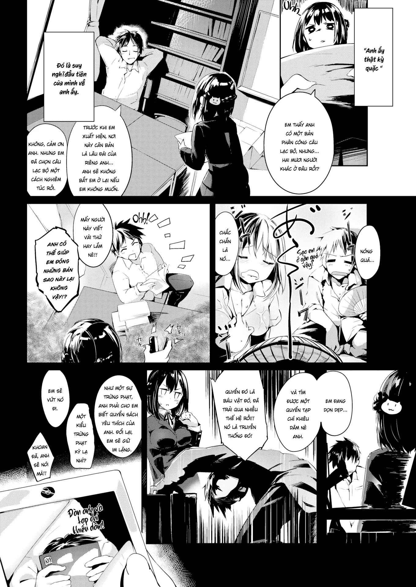 HentaiVN.net - Ảnh 3 - Chuyện tình trong câu lạc bộ văn học của cô nàng năm nhất - Chap 1