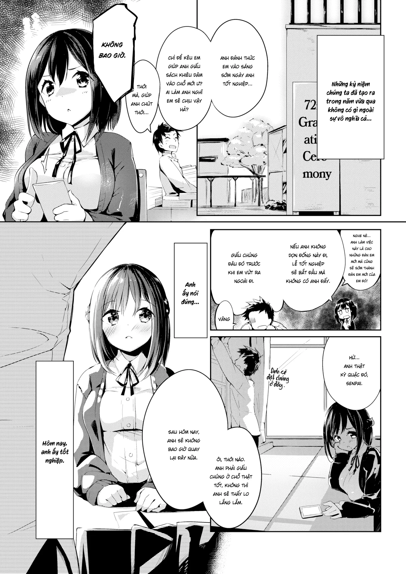HentaiVN.net - Ảnh 4 - Chuyện tình trong câu lạc bộ văn học của cô nàng năm nhất - Chap 1