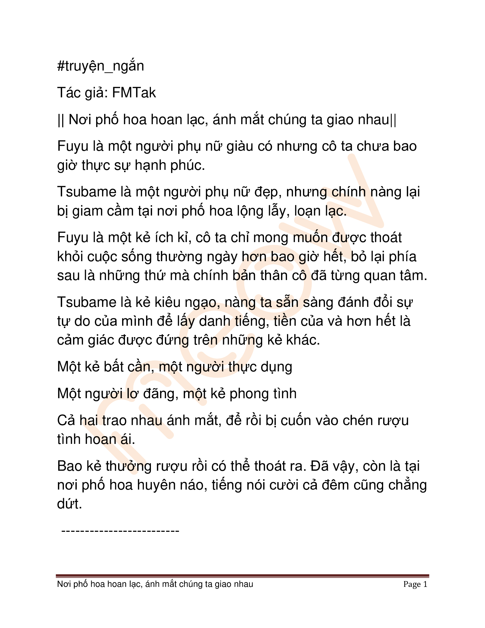 HentaiVN.net - Ảnh 3 - Nơi phố hoa hoan lạc, ánh mắt chúng ta giao nhau - Chap 1