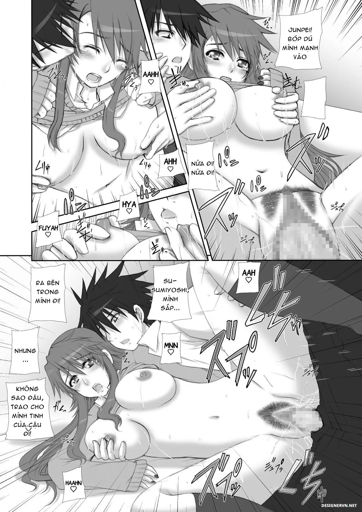 HentaiVN.net - Ảnh 11 - Osananajimi Kyonyuu Mamba to Gekinibuotoko (Nyan Koi!) - Chap 1