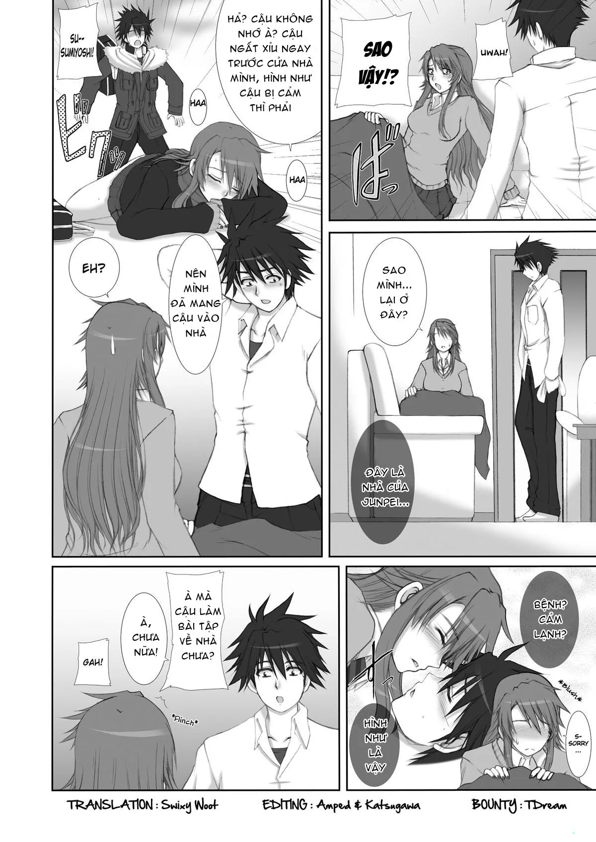 HentaiVN.net - Ảnh 4 - Osananajimi Kyonyuu Mamba to Gekinibuotoko (Nyan Koi!) - Chap 1