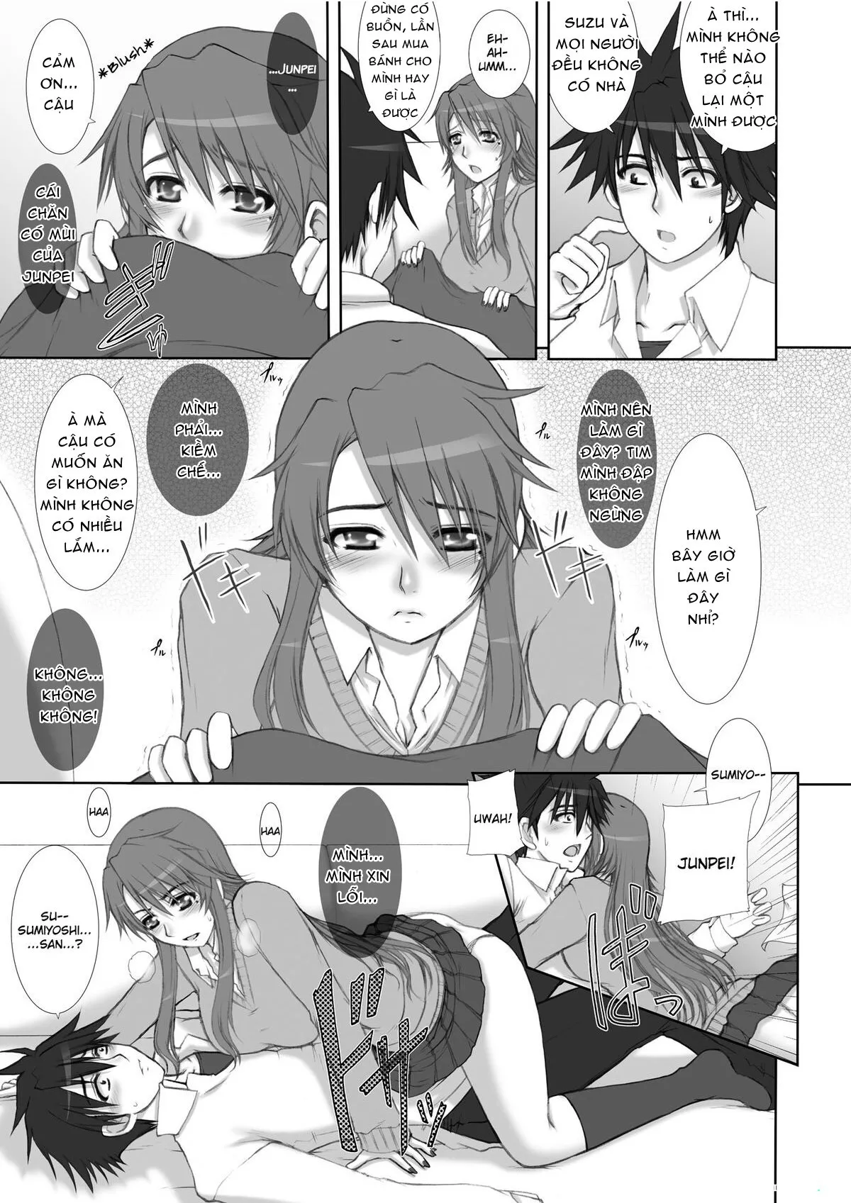 HentaiVN.net - Ảnh 5 - Osananajimi Kyonyuu Mamba to Gekinibuotoko (Nyan Koi!) - Chap 1