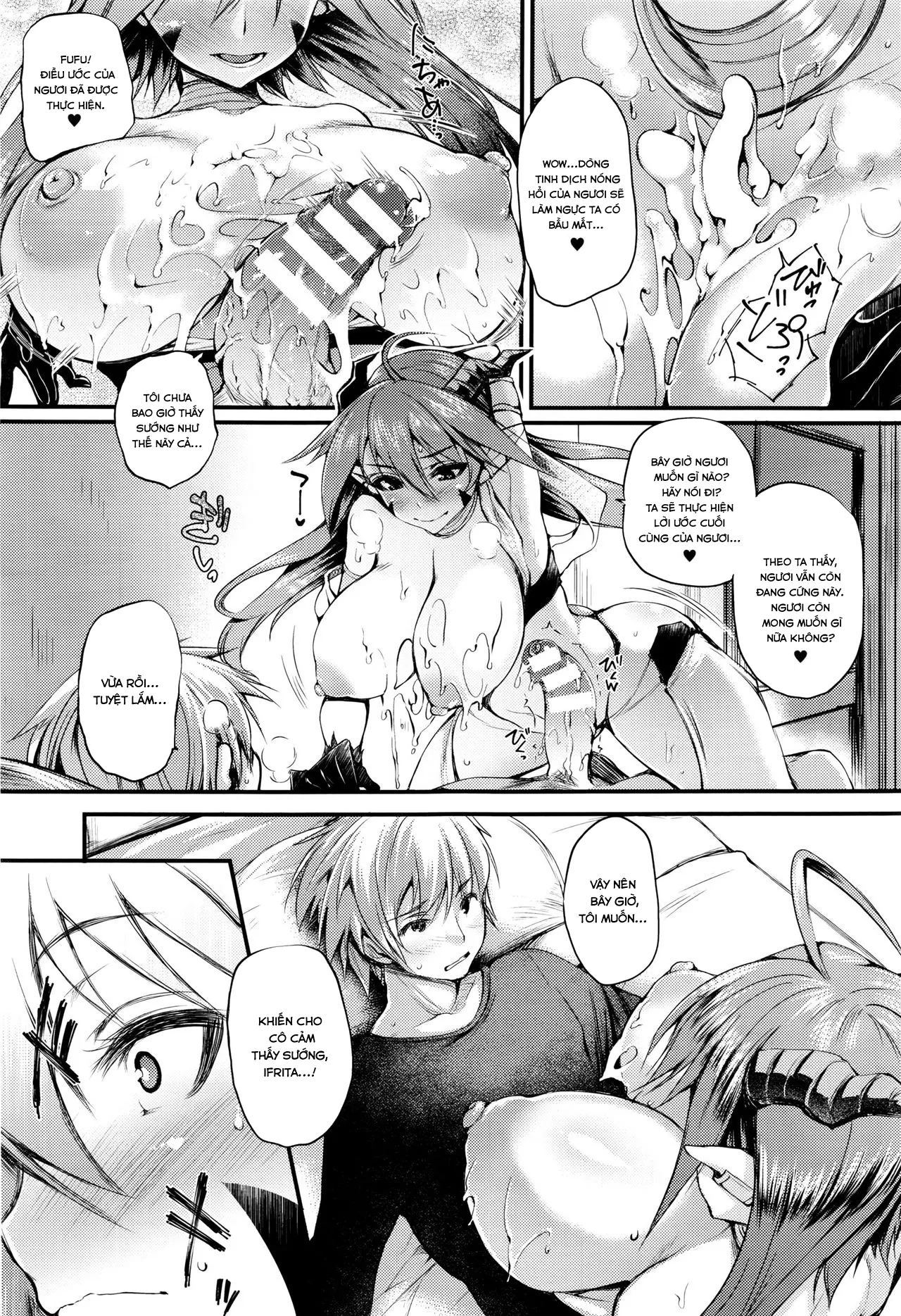 HentaiVN.net - Ảnh 12 - Majin wa Negai o Kanaetasou ni Kochira o Miteiru - Chap 1
