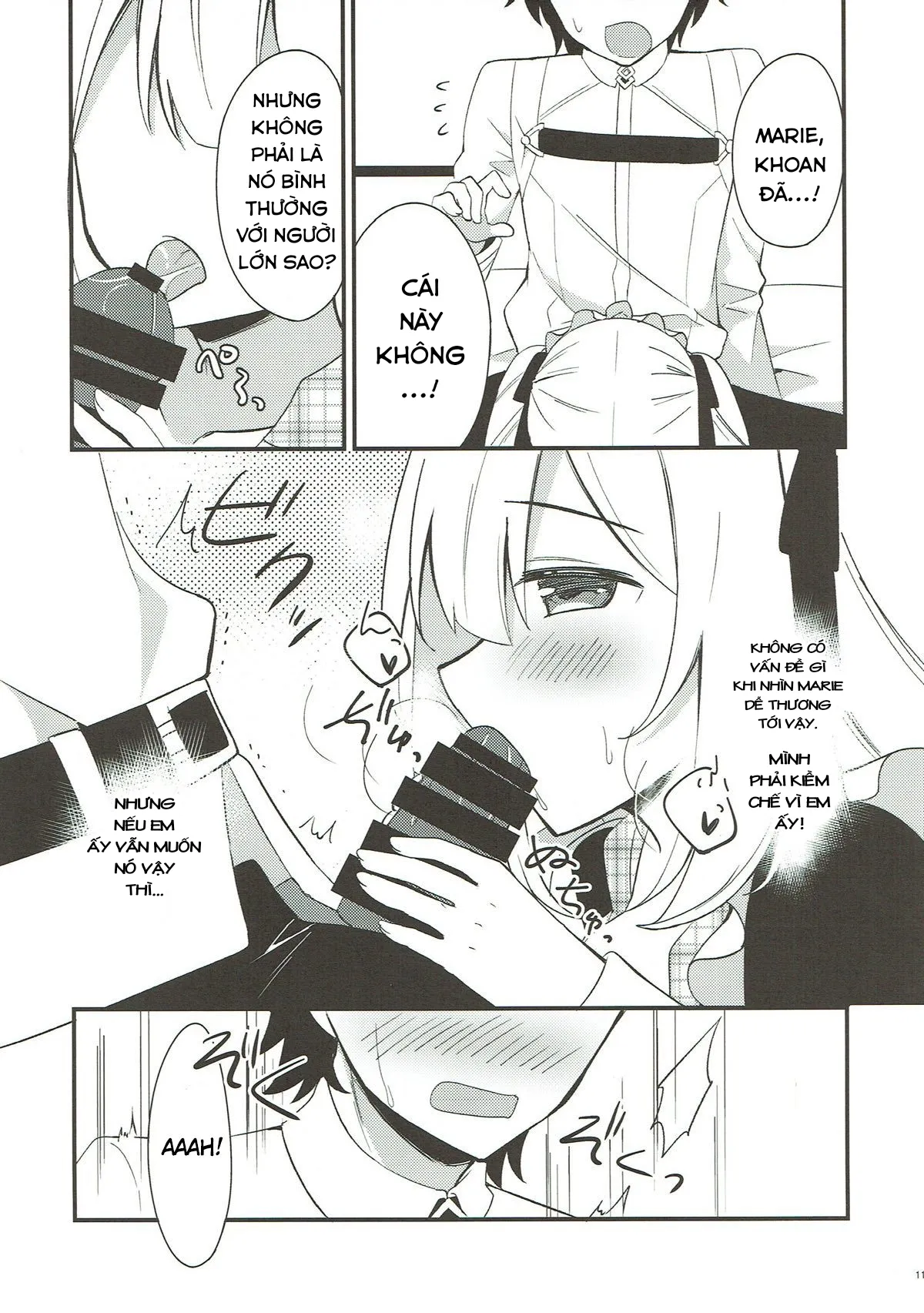 HentaiVN.net - Ảnh 10 - Hãy đàng hoàng với em, được không? [Marie ni Yasashiku Shite Kudasai ne?; Please, Be Kind With Me, Okay?; マリーにやさしくしてくださいね？] - Chap 1