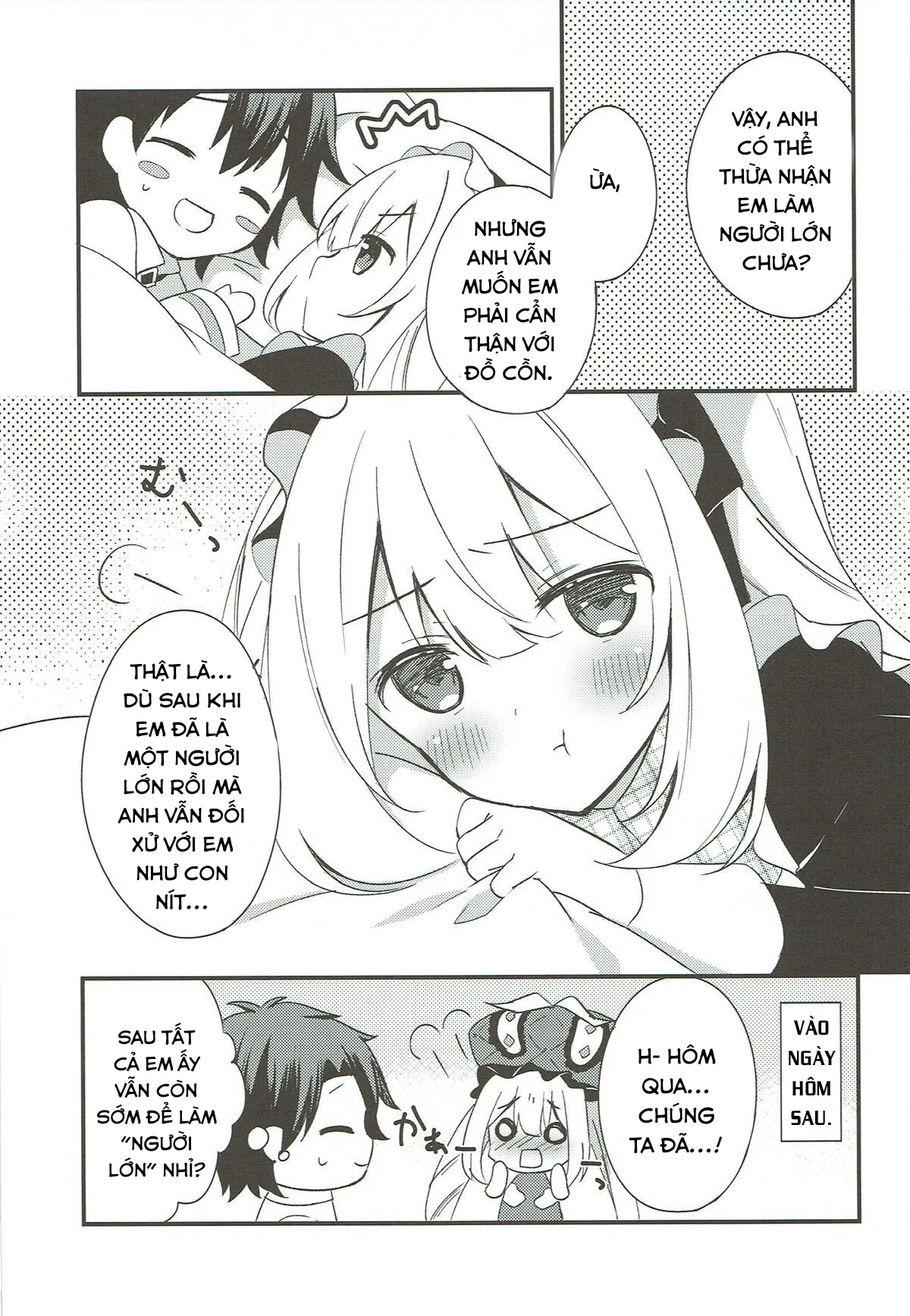 HentaiVN.net - Ảnh 16 - Hãy đàng hoàng với em, được không? [Marie ni Yasashiku Shite Kudasai ne?; Please, Be Kind With Me, Okay?; マリーにやさしくしてくださいね？] - Chap 1
