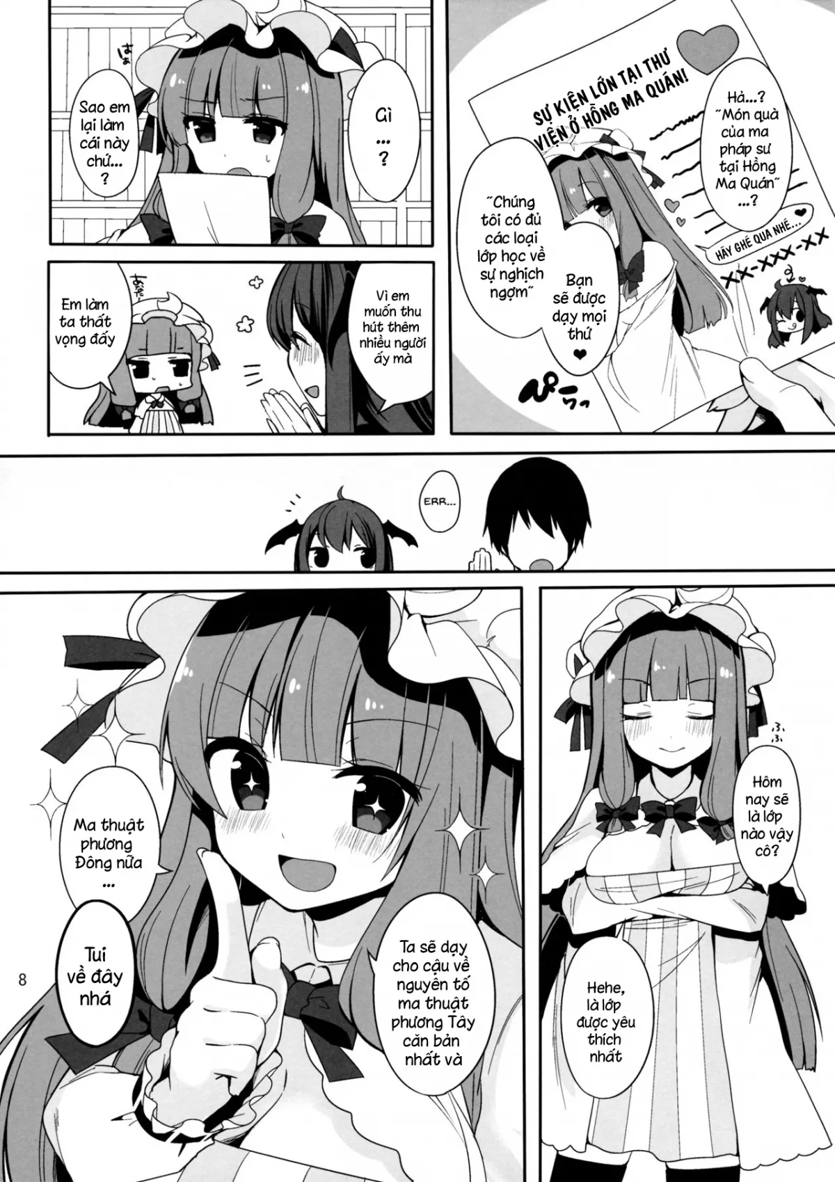 HentaiVN.net - Ảnh 5 - Mukyuutto! Patchouli Sensei (Touhou Project) - Chap 1