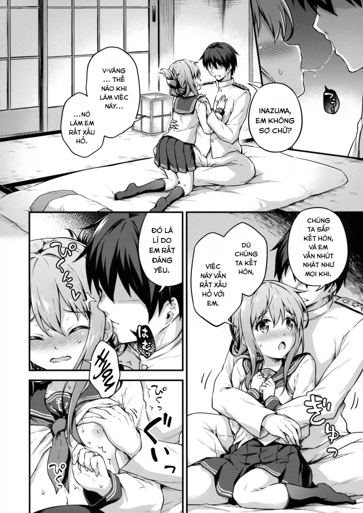 HentaiVN.net - Ảnh 8 - Inazuma to Kekkon Shoya Kakkokari (Kantai Collection -KanColle-) [いなづまとケッコン初夜カッコカリ] - Chap 1