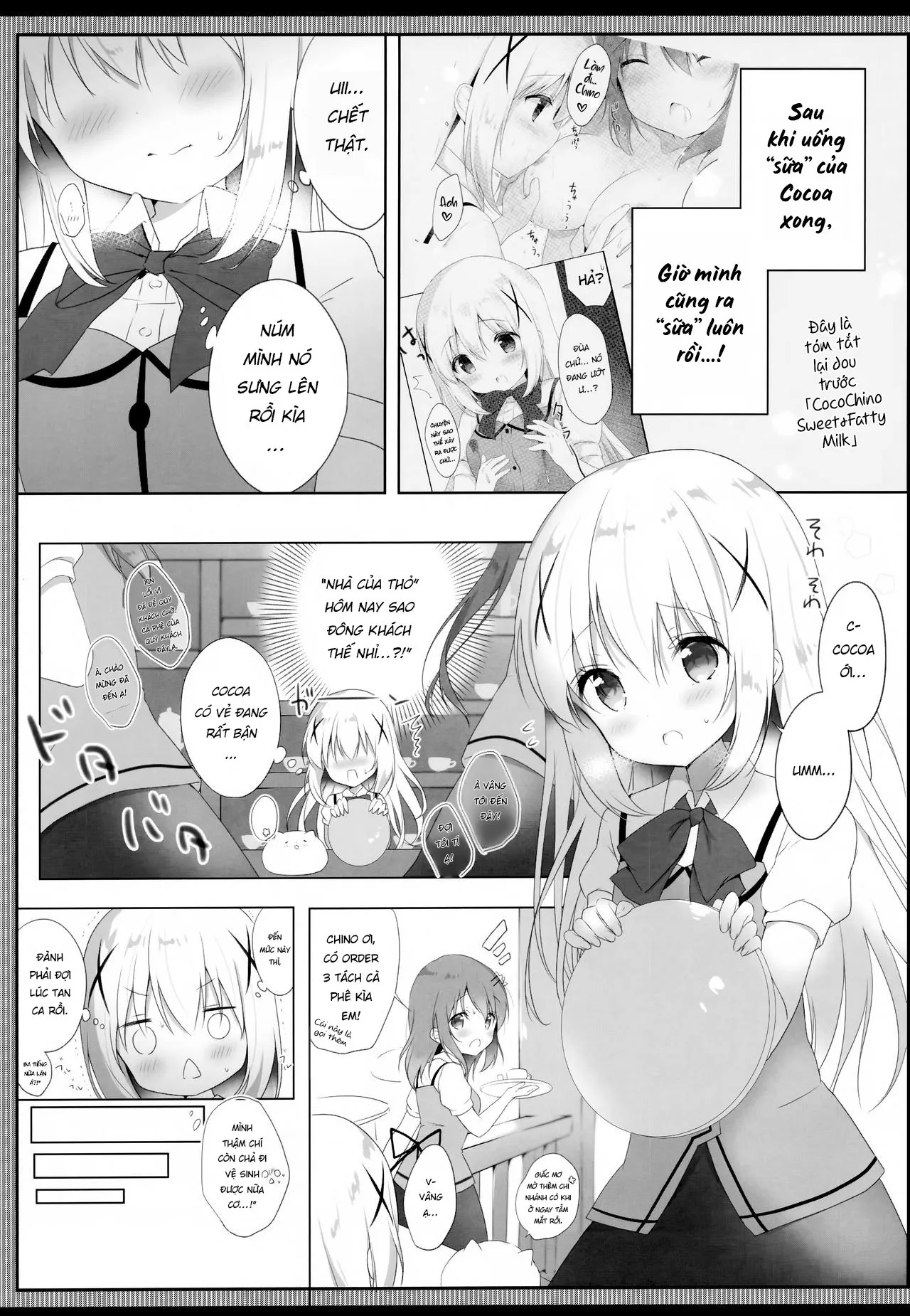 HentaiVN.net - Ảnh 6 - Chino’s Sweet & Fatty Milk [Amatoro Chino Milk] - Chap 1