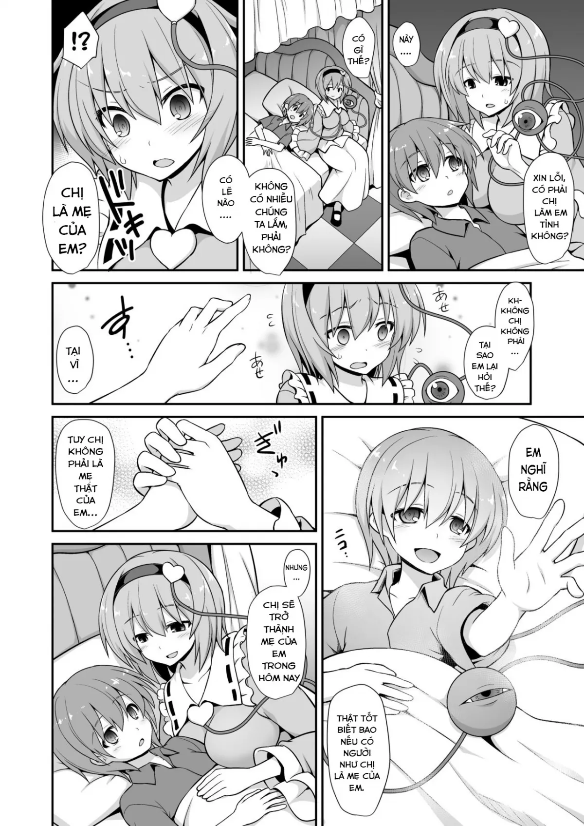 HentaiVN.net - Ảnh 9 - Tình yêu ngọt ngào, đáng yêu dành cho kẻ lang thang Satori-oneechan! (Touhou Project) [Satori Onee-chan goes to Icha Love Amaex !! Sweet, lovely love for Satori-oneechan!] - Chap 1