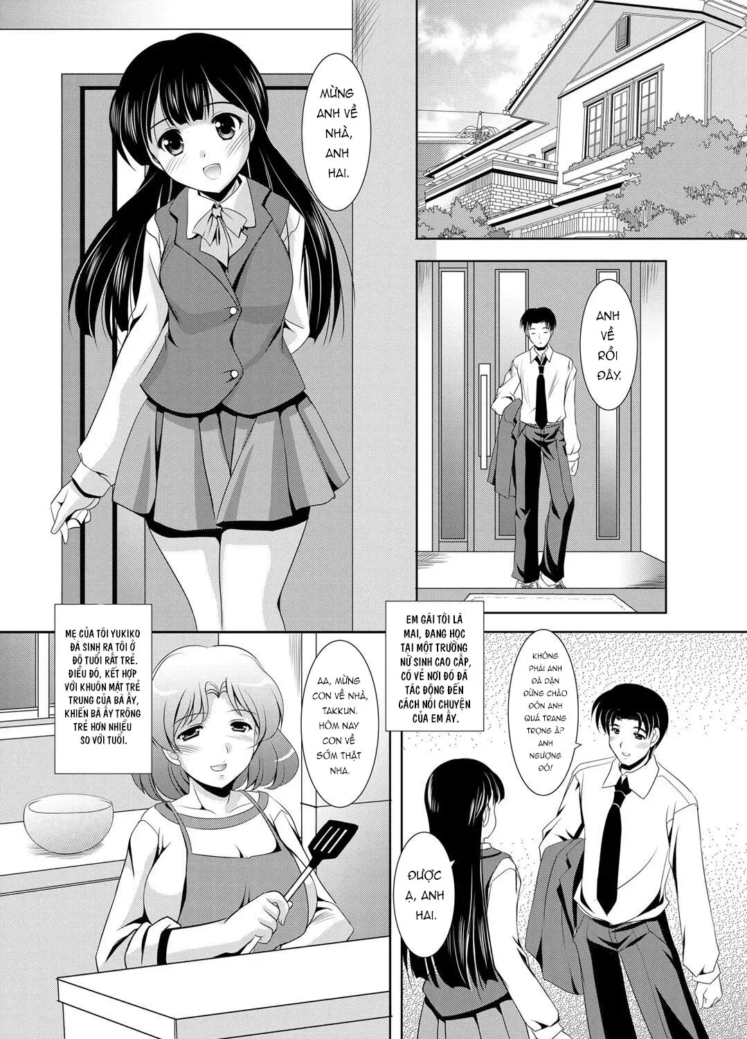 HentaiVN.net - Ảnh 3 - Kazoku Soukan - Chap 1
