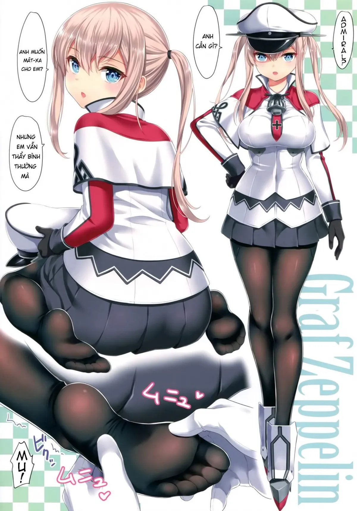 HentaiVN.net - Ảnh 4 - Mát xa cho Graf ( Kantai Collection -KanColle ) [あしこれ。その4 (艦隊これくしょん -艦これ-)] - Chap 1