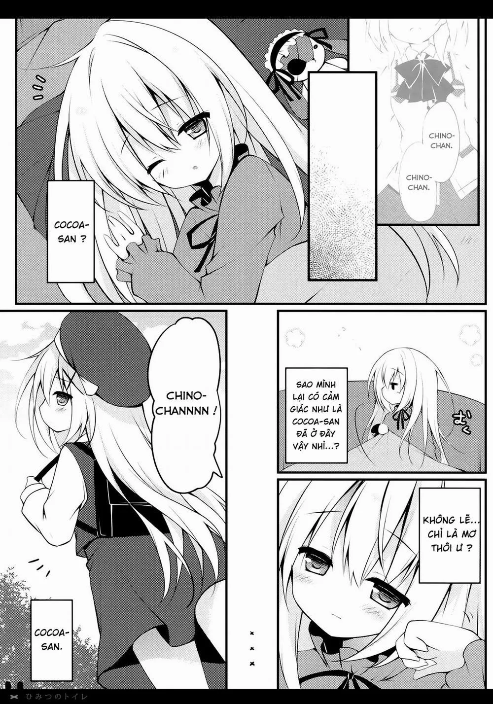 HentaiVN.net - Ảnh 3 - Himitsu no Toire (Gochuumon wa Usagi desu ka?) - Chap 1