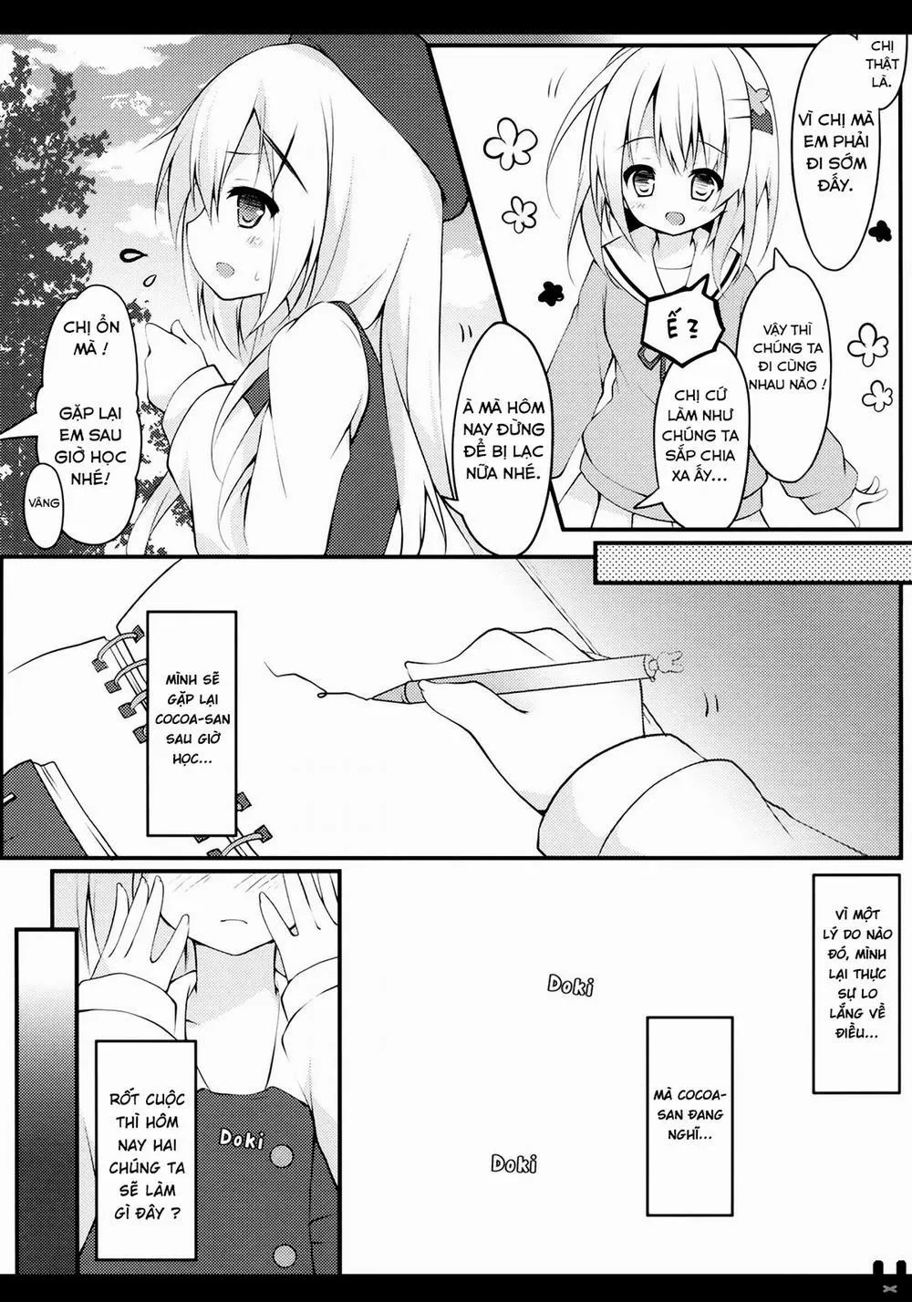 HentaiVN.net - Ảnh 4 - Himitsu no Toire (Gochuumon wa Usagi desu ka?) - Chap 1