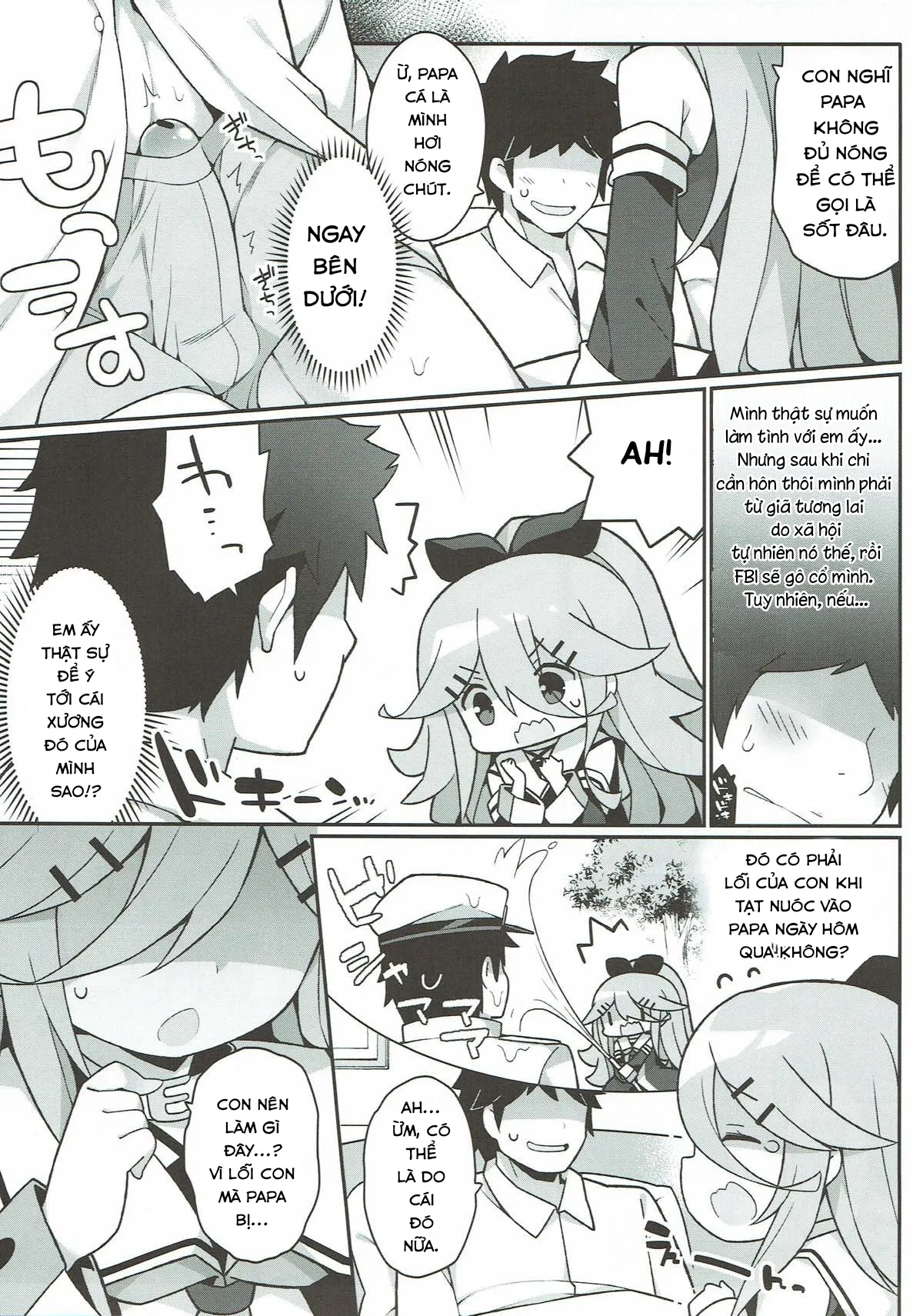 HentaiVN.net - Ảnh 7 - Hãy làm y tá để chữa trị cho Papa nào! [Papa no Kanbyou shichau mon!; Let’s Nurse Papa Back to Health!] - Chap 1
