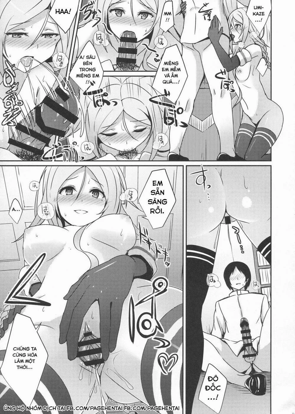 HentaiVN.net - Ảnh 10 - Umikaze no Kekkon Shoya (Kantai Collection) - Chap 1