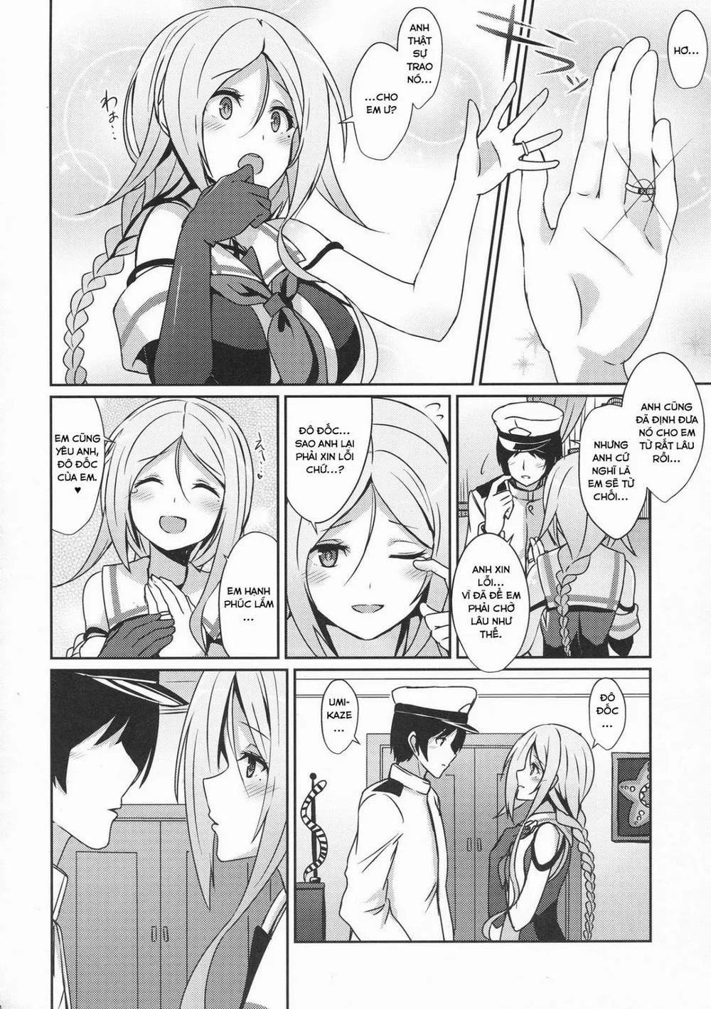HentaiVN.net - Ảnh 3 - Umikaze no Kekkon Shoya (Kantai Collection) - Chap 1