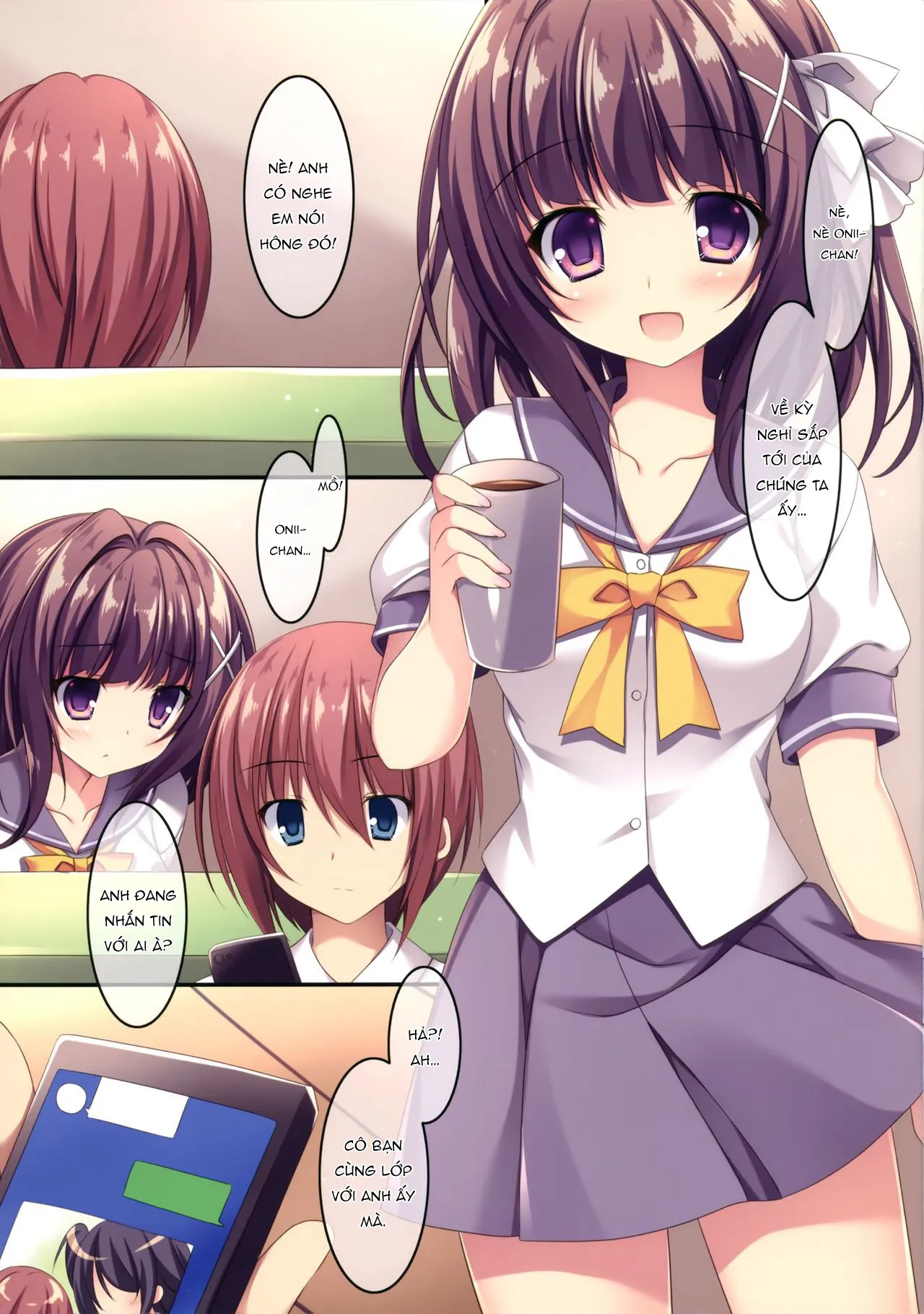 HentaiVN.net - Ảnh 3 - Onii-chankko Yakimochi Hen [A Jealous Little Sister] - Chap 1