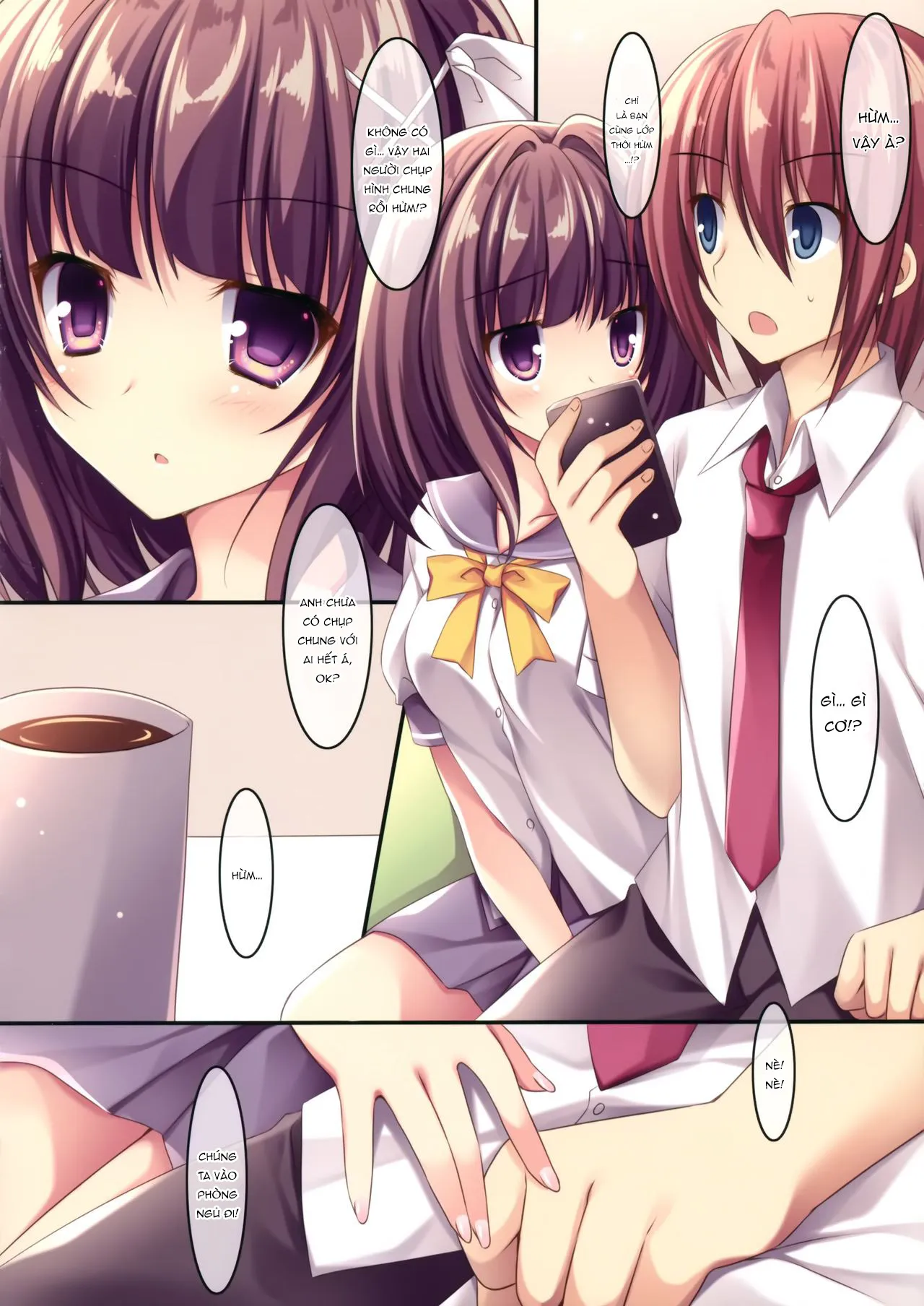 HentaiVN.net - Ảnh 4 - Onii-chankko Yakimochi Hen [A Jealous Little Sister] - Chap 1