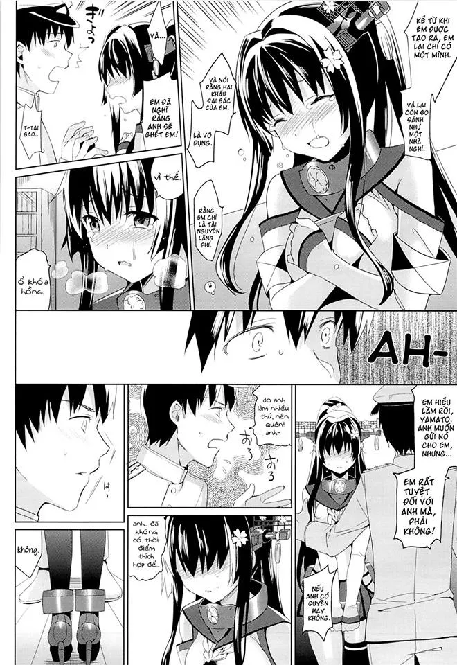HentaiVN.net - Ảnh 7 - Yamato Wants to Love You, Admiral (Kantai Collection -KanColle-) [Yamato wa Teitoku to Koi shitai] - Chap 1