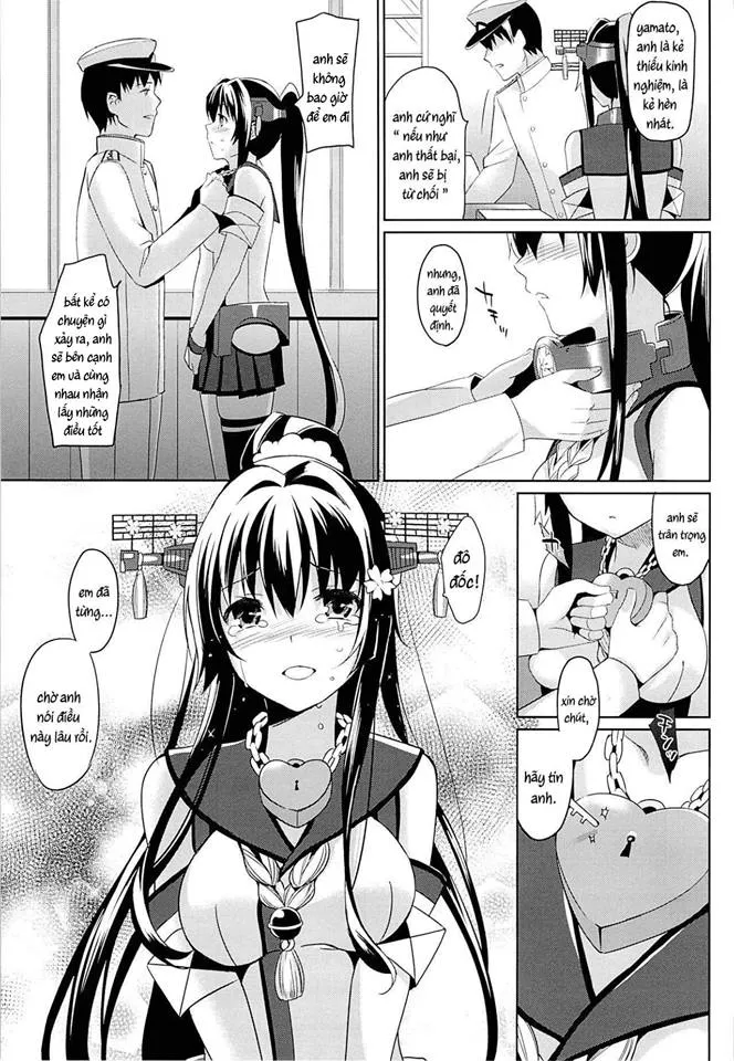 HentaiVN.net - Ảnh 8 - Yamato Wants to Love You, Admiral (Kantai Collection -KanColle-) [Yamato wa Teitoku to Koi shitai] - Chap 1