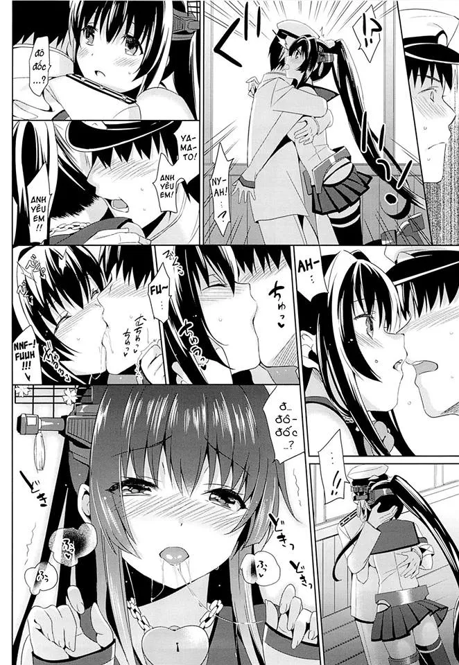HentaiVN.net - Ảnh 9 - Yamato Wants to Love You, Admiral (Kantai Collection -KanColle-) [Yamato wa Teitoku to Koi shitai] - Chap 1