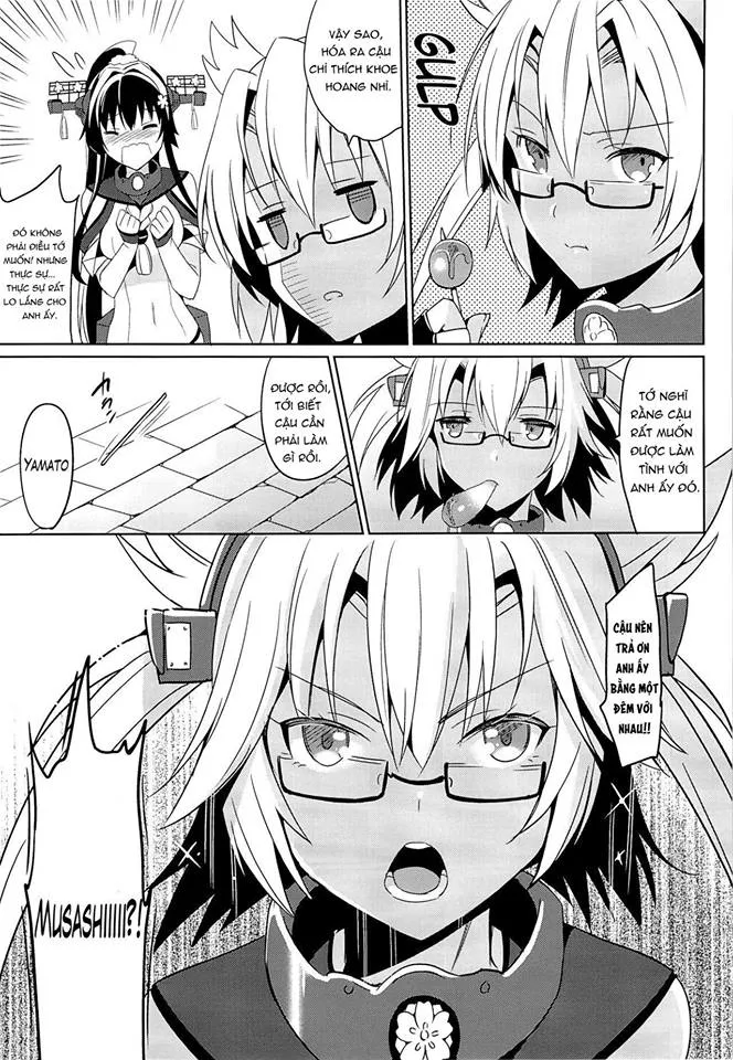 HentaiVN.net - Ảnh 3 - Yamato Wants to Love You, Admiral (Kantai Collection -KanColle-) [Yamato wa Teitoku to Koi shitai] - Chap 2