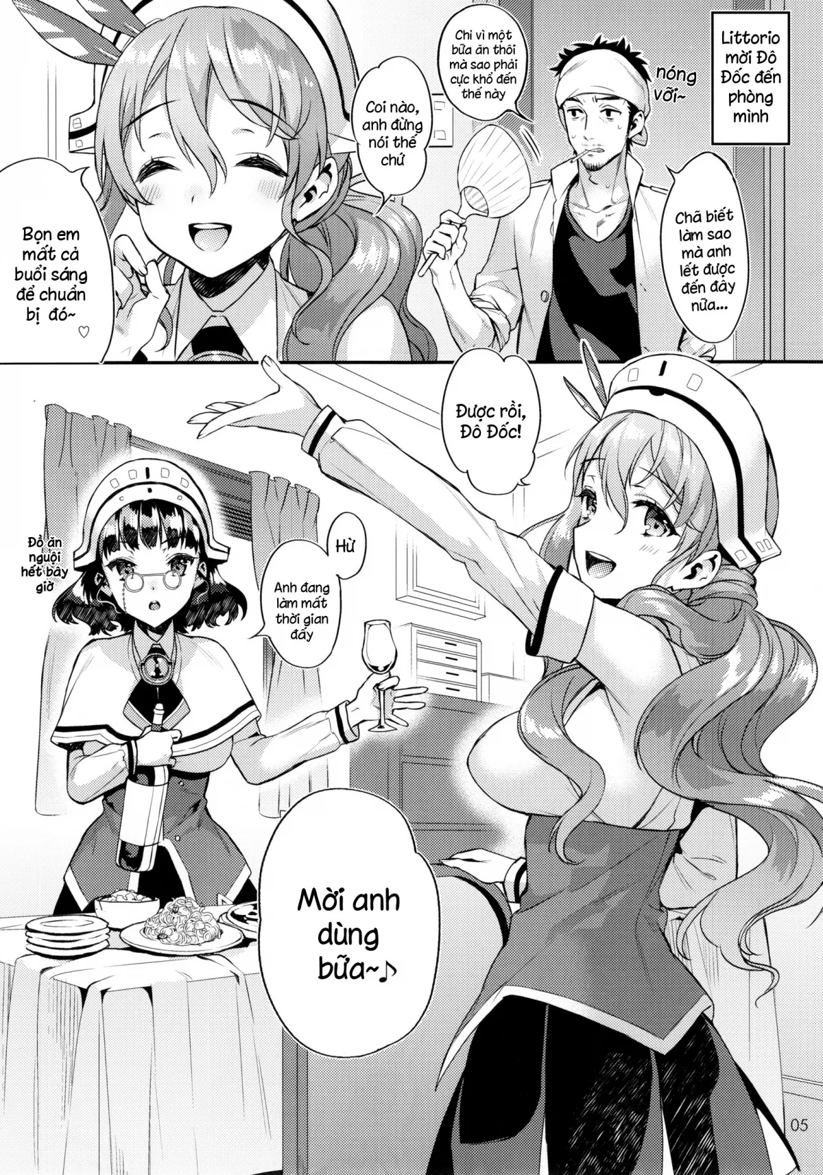 HentaiVN.net - Ảnh 3 - Buon appetito ! - MeshiaGare - (Kantai Collection -KanColle-) [Buon appetito！- めしあがれ！- (艦隊これくしょん -艦これ-)] - Chap 1