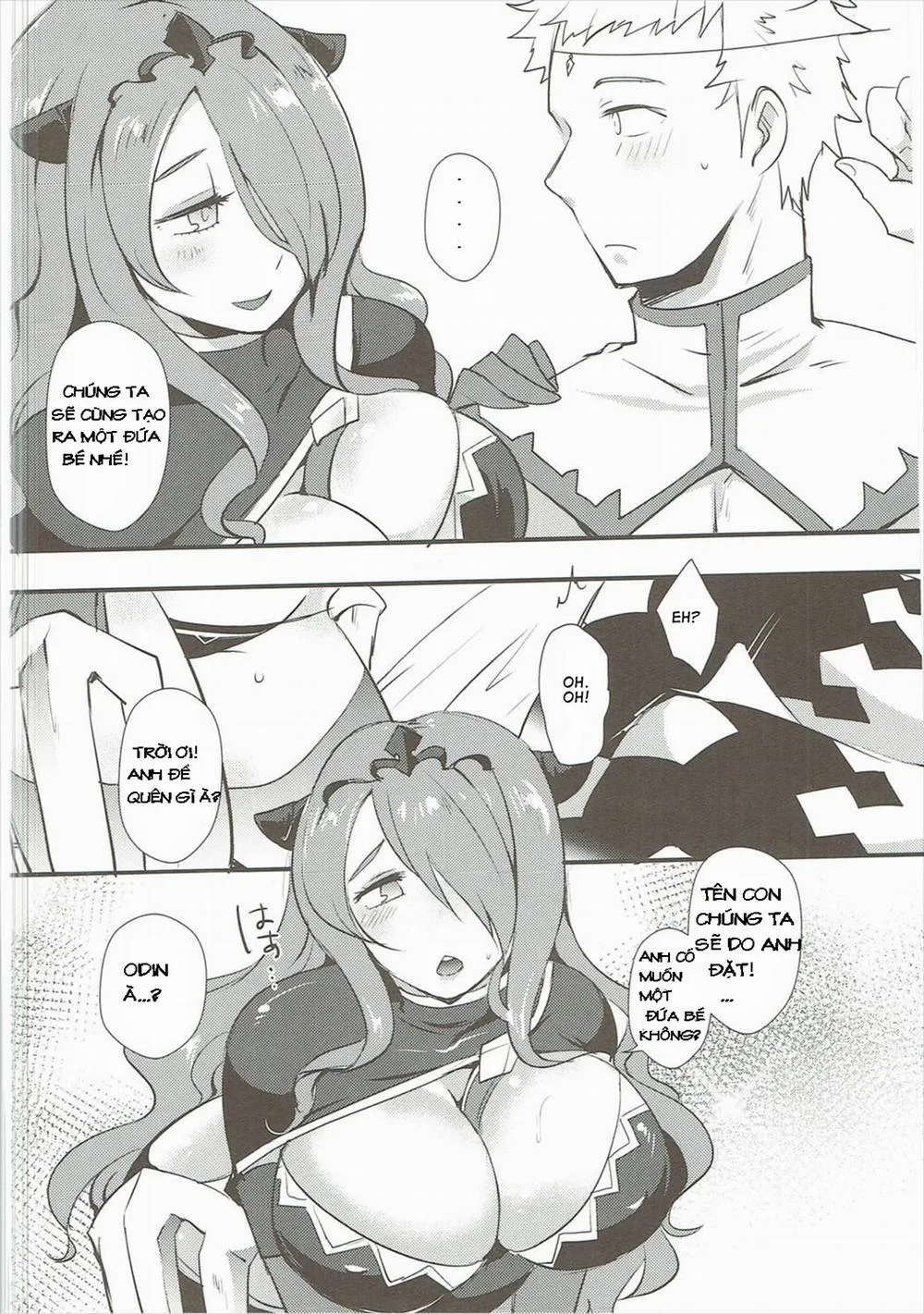 HentaiVN.net - Ảnh 4 - Shikkoku ni Michibikareshi Geppaku wa Koyoi Uruwashiku (Fire Emblem) - Chap 1