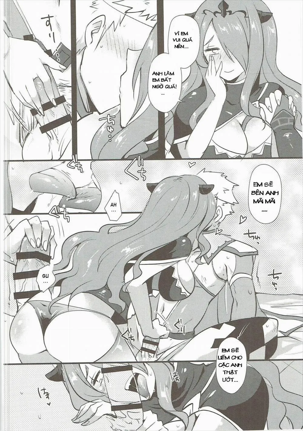 HentaiVN.net - Ảnh 6 - Shikkoku ni Michibikareshi Geppaku wa Koyoi Uruwashiku (Fire Emblem) - Chap 1