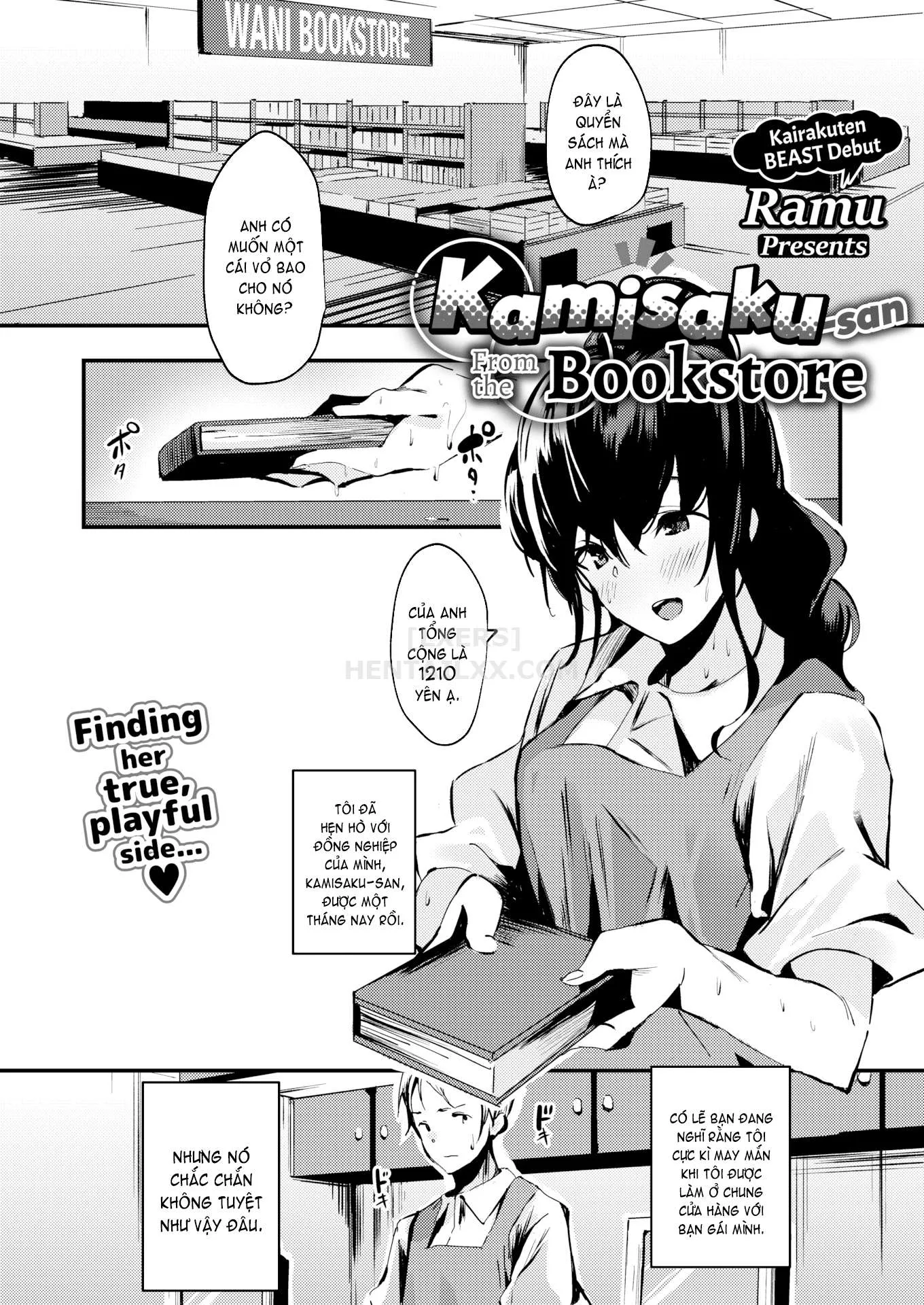 HentaiVN.net - Ảnh 5 - Kamisaku-san From the Bookstore - Chap 1