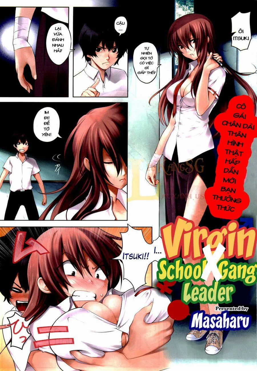 HentaiVN.net - Ảnh 1 - Virgin X Student Gang Leader - Chap 1