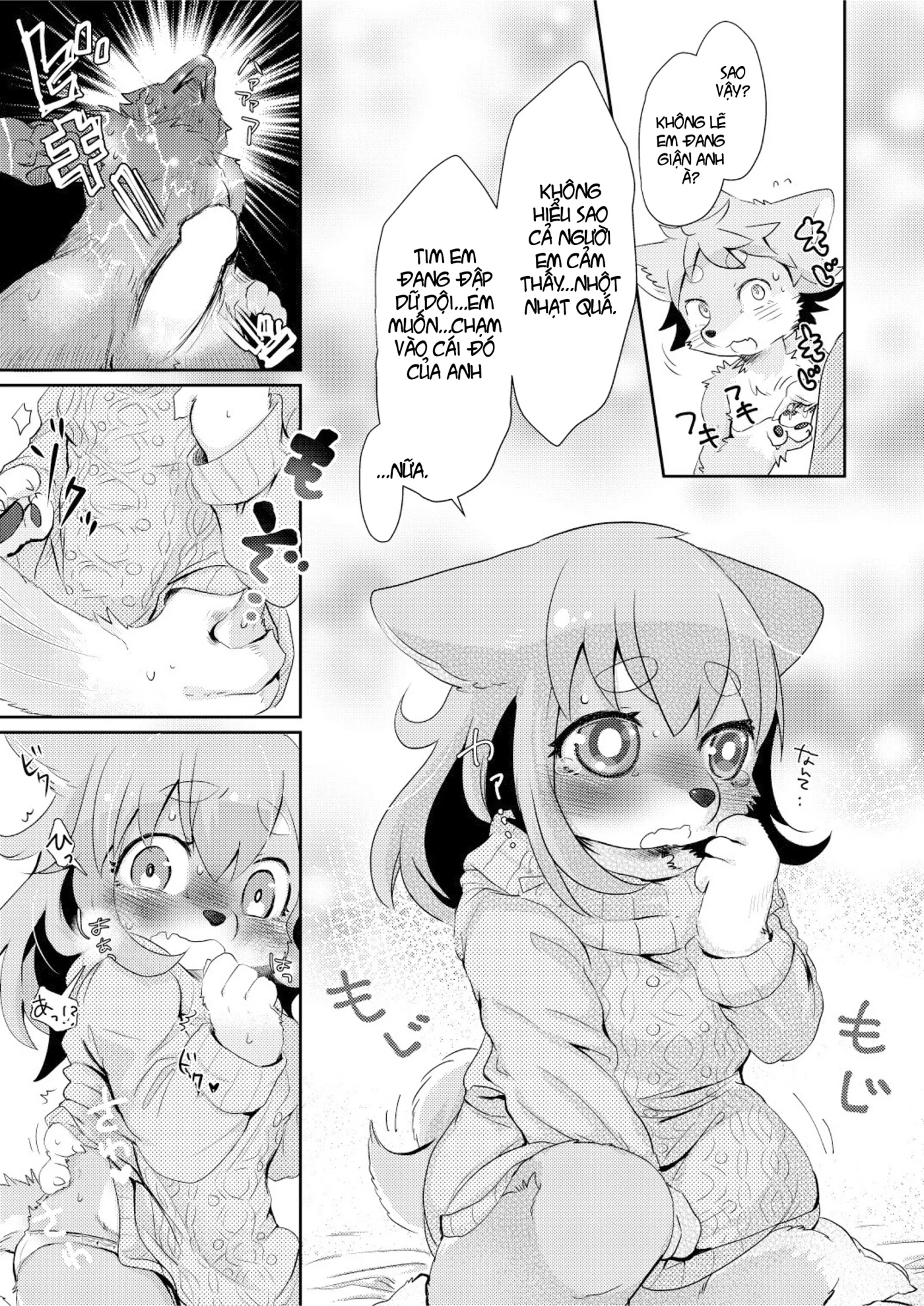 HentaiVN.net - Ảnh 11 - Cuộc gặp ngại ngùng [Hanikami meeting] - Chap 1