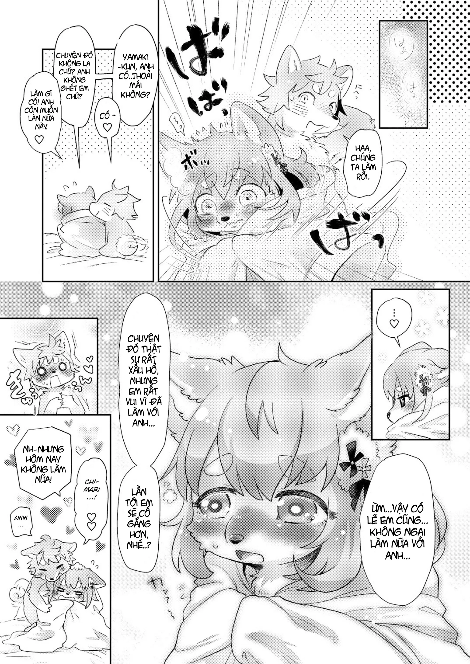 HentaiVN.net - Ảnh 21 - Cuộc gặp ngại ngùng [Hanikami meeting] - Chap 1