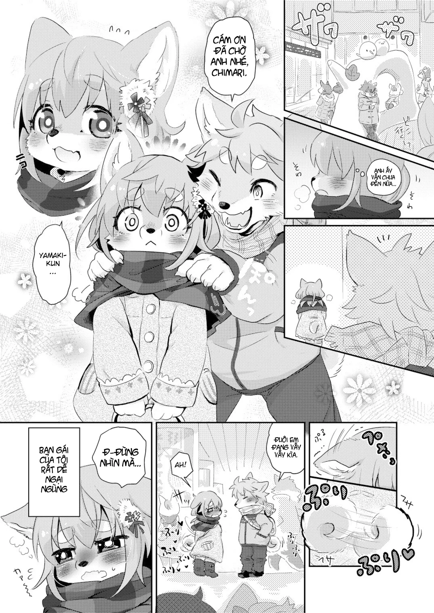 HentaiVN.net - Ảnh 3 - Cuộc gặp ngại ngùng [Hanikami meeting] - Chap 1