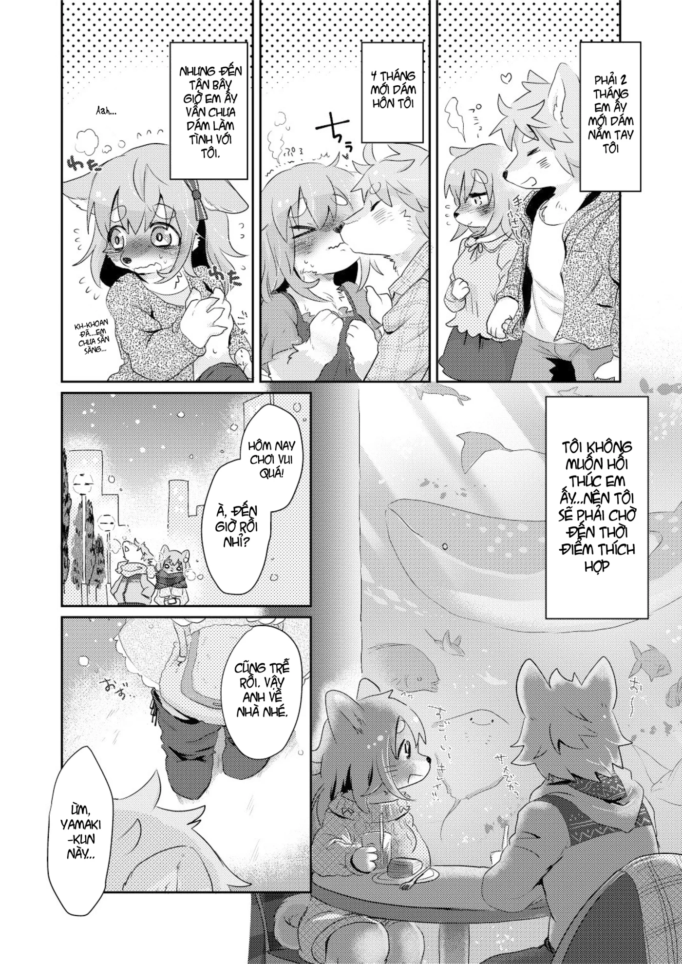 HentaiVN.net - Ảnh 4 - Cuộc gặp ngại ngùng [Hanikami meeting] - Chap 1
