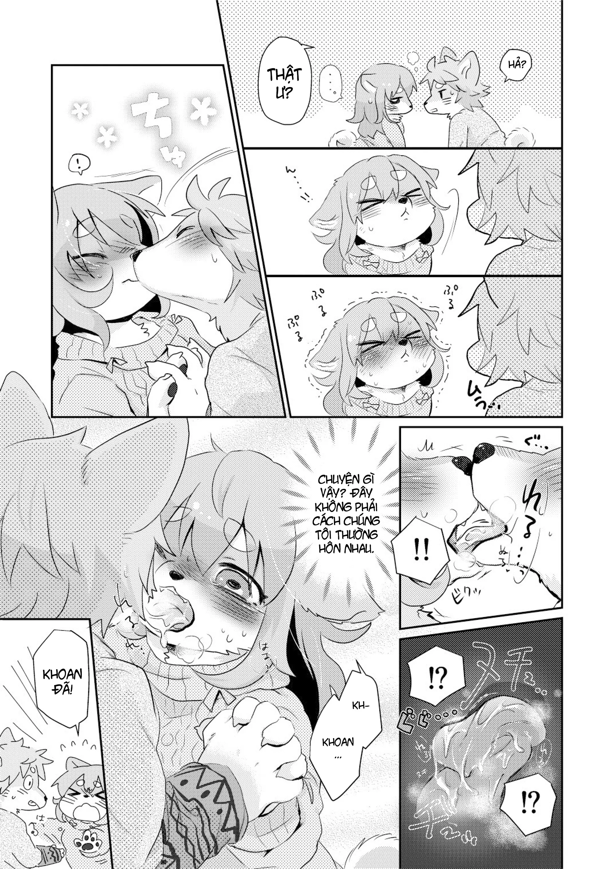HentaiVN.net - Ảnh 7 - Cuộc gặp ngại ngùng [Hanikami meeting] - Chap 1