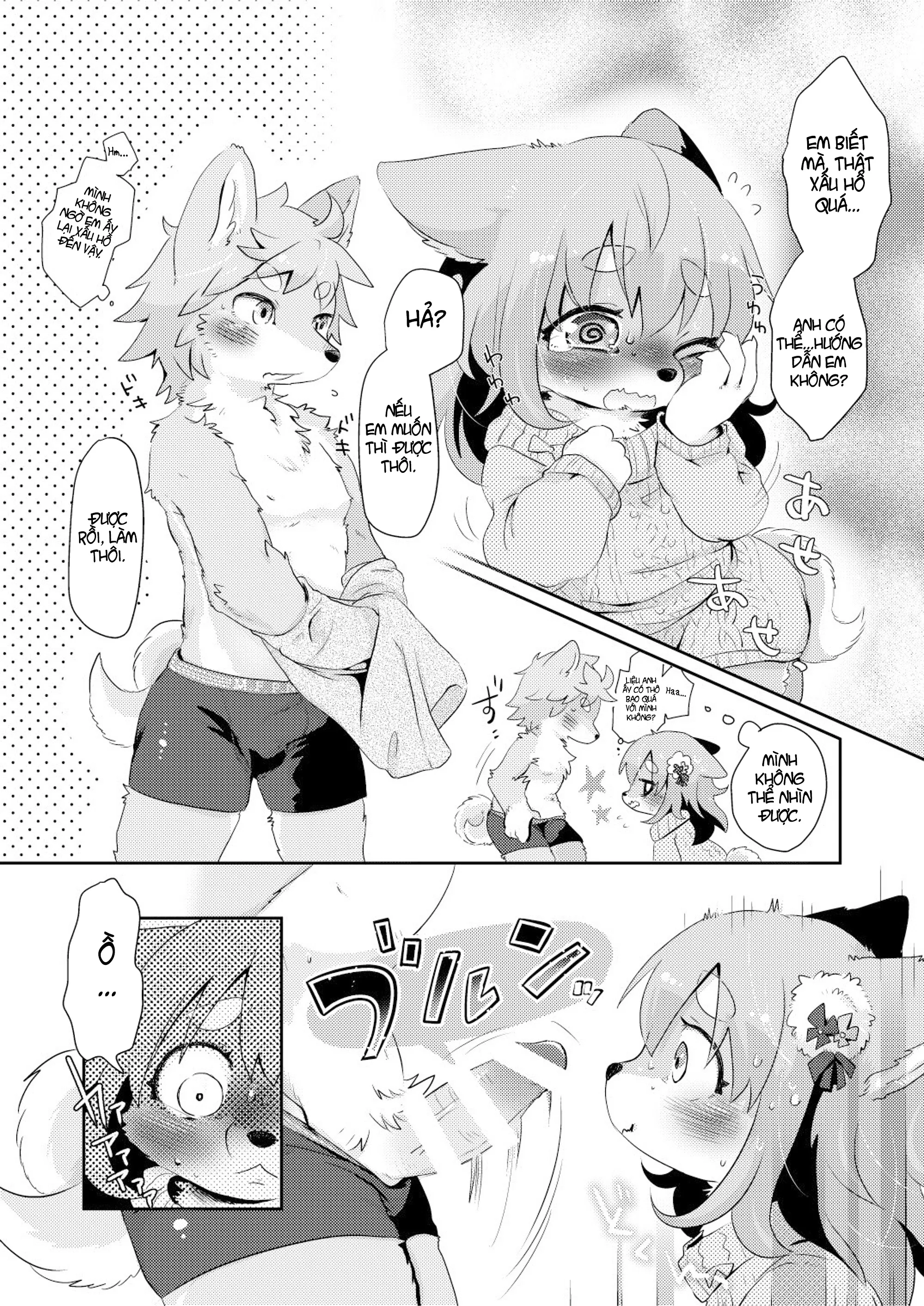HentaiVN.net - Ảnh 8 - Cuộc gặp ngại ngùng [Hanikami meeting] - Chap 1