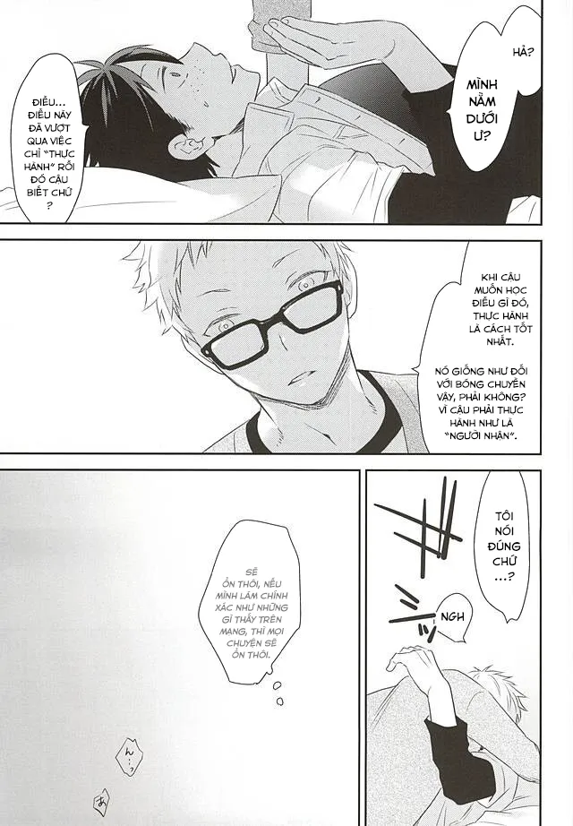 HentaiVN.net - Ảnh 17 - Mate, Sore wa Koumei no Wana da (Haikyuu!!) [待て、それは孔明の罠だ] - Chap 1