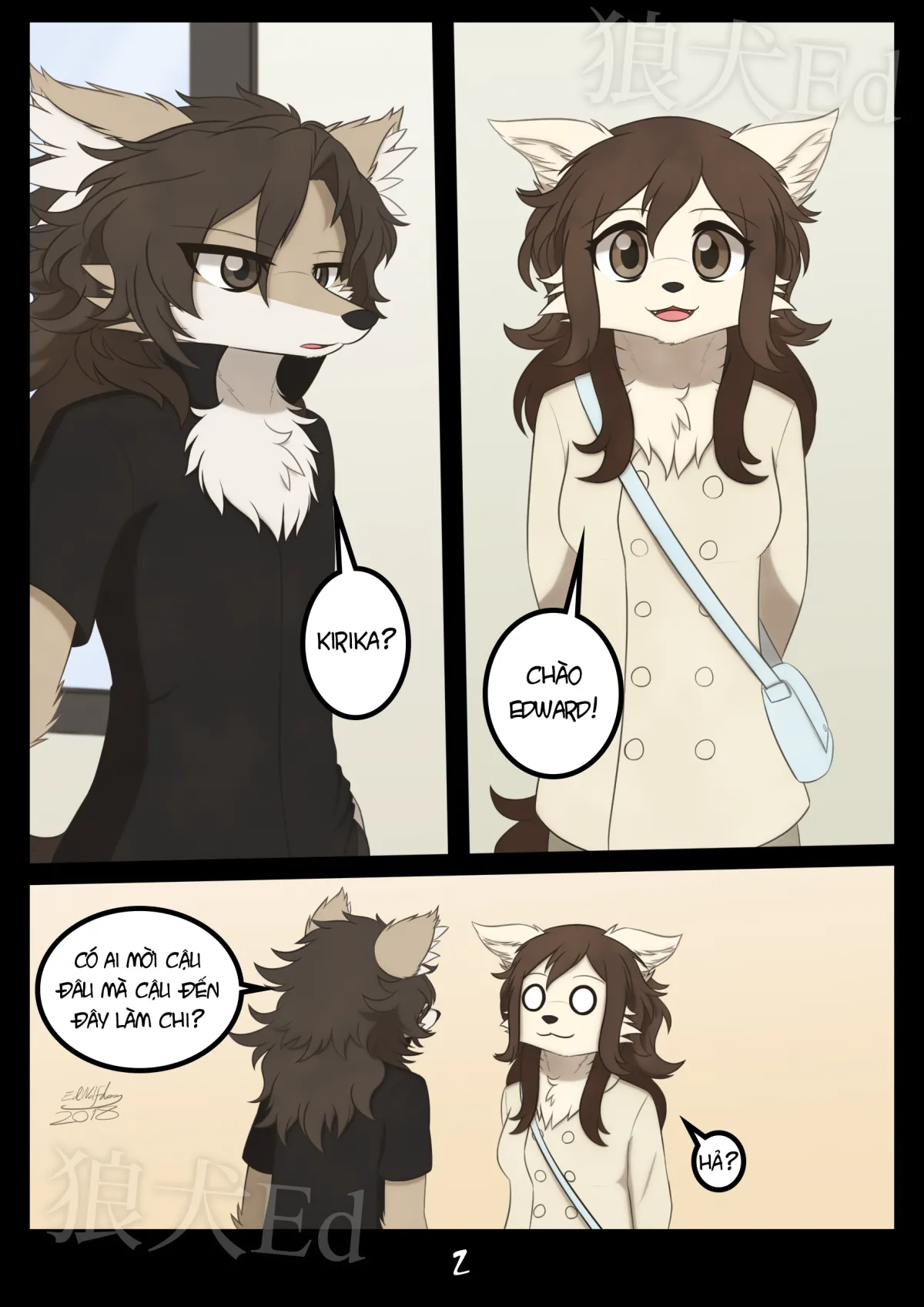 HentaiVN.net - Ảnh 5 - My Loving Wolf - Chap 1