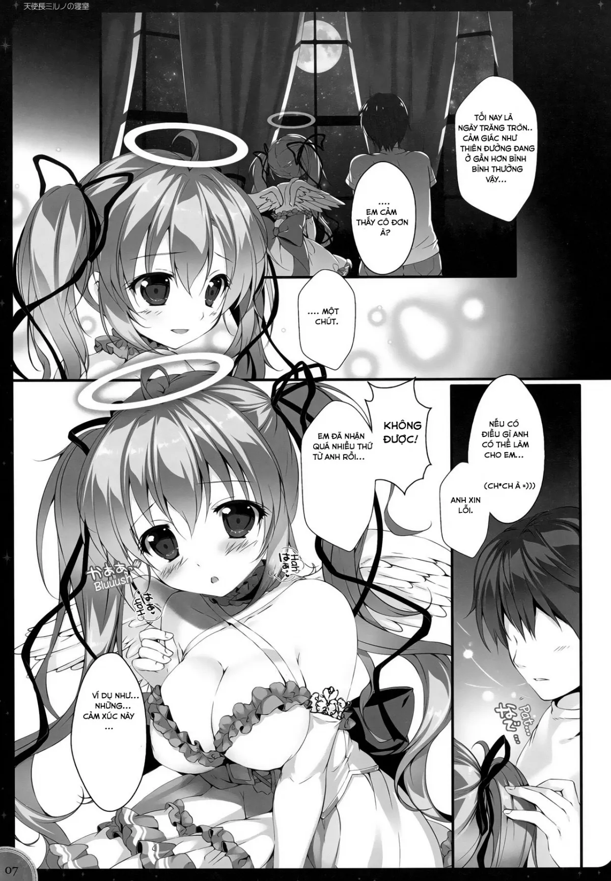 HentaiVN.net - Ảnh 6 - Kinkyuu Mission Tenshichou Miruno no Shinshitsu (Sennen Sensou Aigis) [Urgent Mission - Angel Chief Miruno's Bedroom] - Chap 1