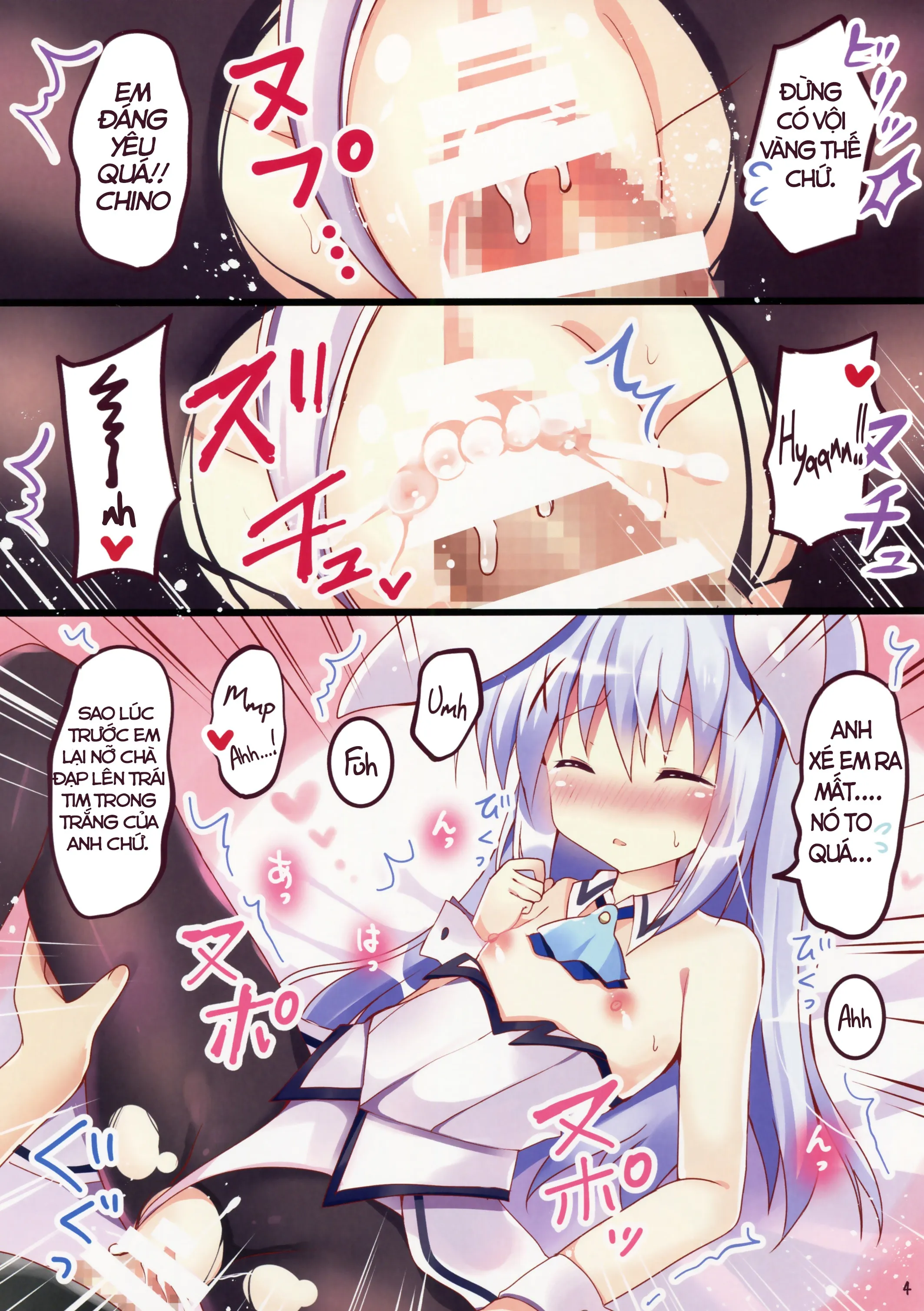 HentaiVN.net - Ảnh 3 - Bí mật của Chino-chan (Gochuumon wa usagi desu ka?) [Usa Chino Nanmin Desu Ka?; Is Bunny Chino A Refugee?] - Chap 1