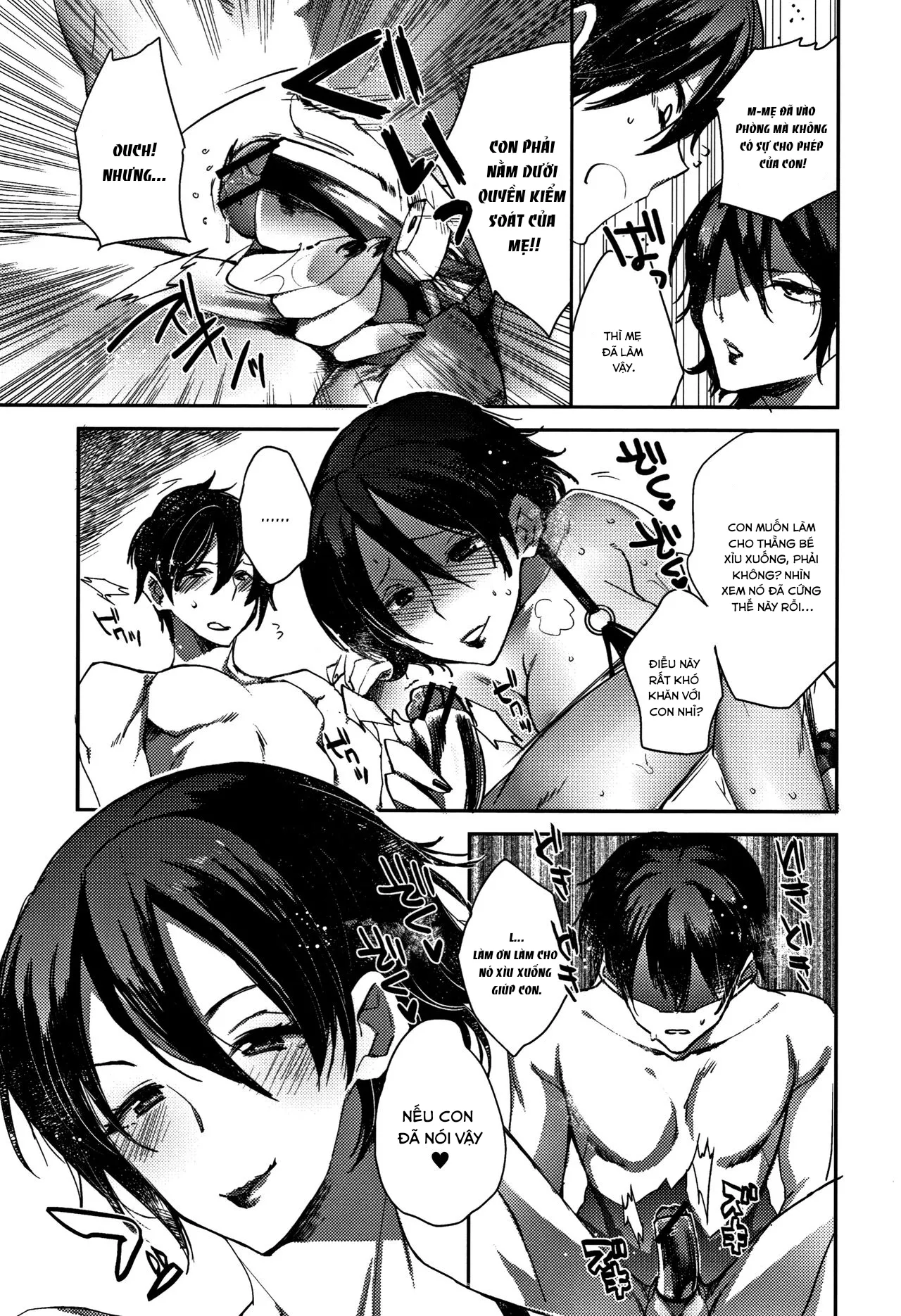 HentaiVN.net - Ảnh 10 - Musuko o Sakusei shitsukusu Sparta Mama no Seikyouiku - Chap 1