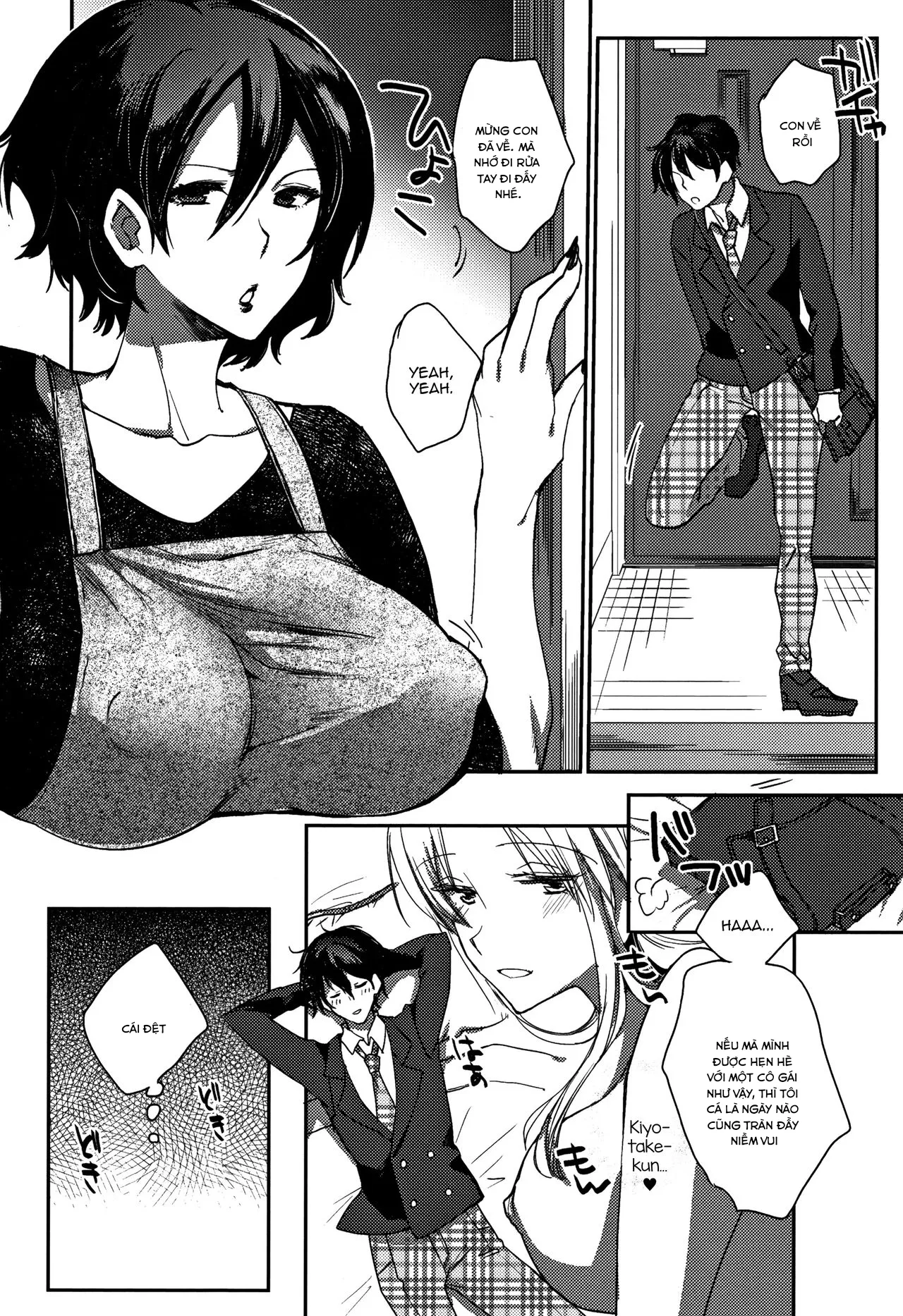 HentaiVN.net - Ảnh 3 - Musuko o Sakusei shitsukusu Sparta Mama no Seikyouiku - Chap 1