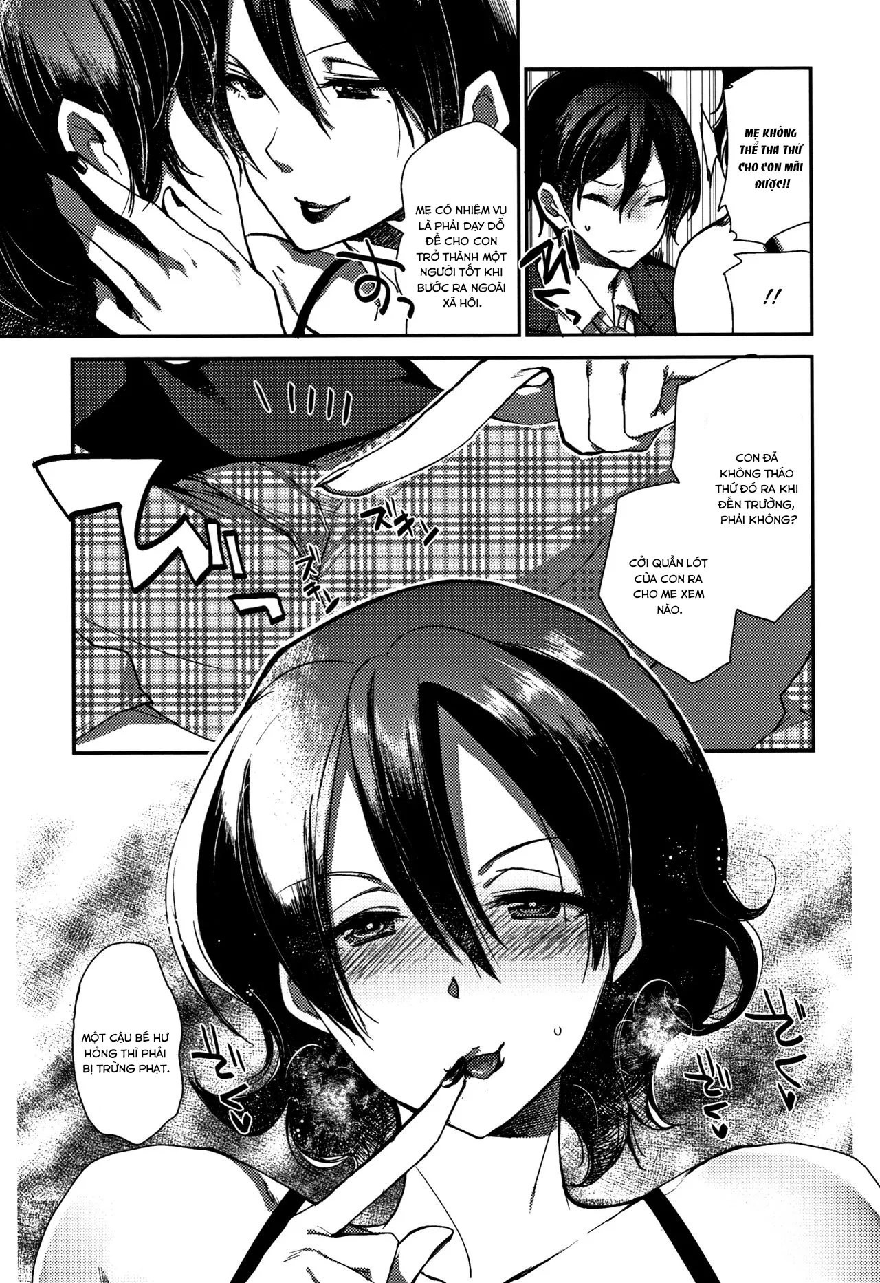 HentaiVN.net - Ảnh 6 - Musuko o Sakusei shitsukusu Sparta Mama no Seikyouiku - Chap 1